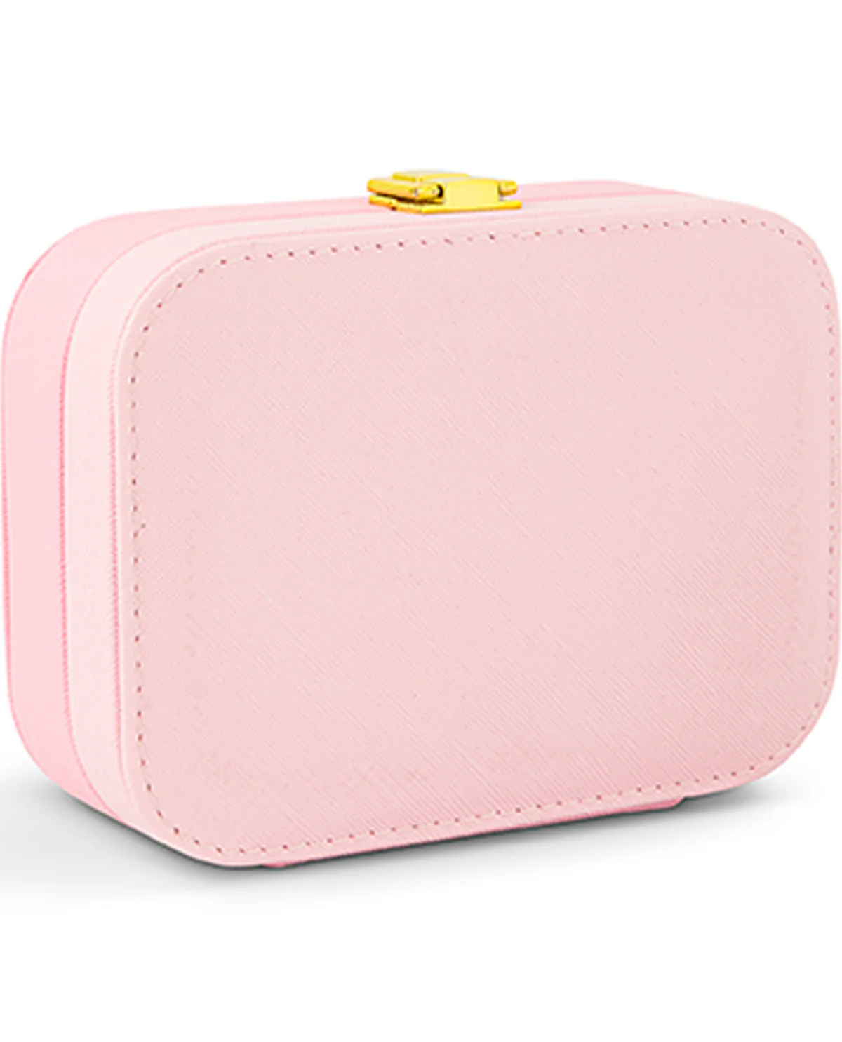 2-Tone Rectangle Jewelry Organizer With Clasp Pink - Image 4