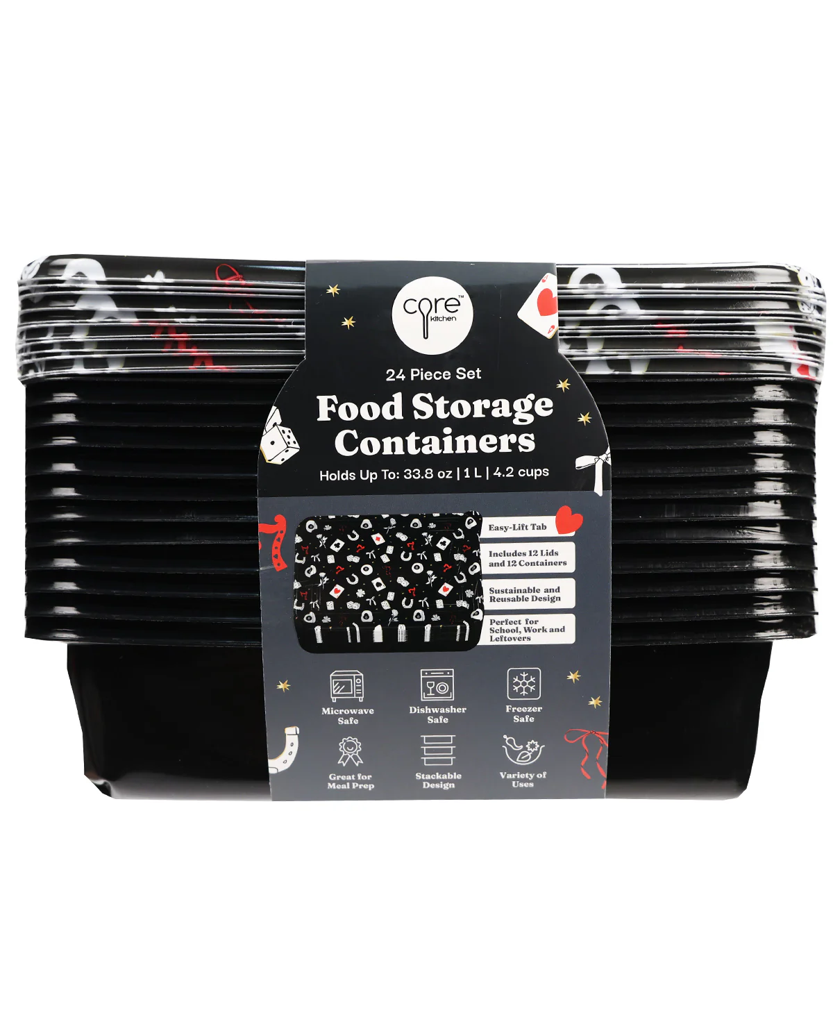 24 Piece Food Storage - Lucky Bows - Image 2