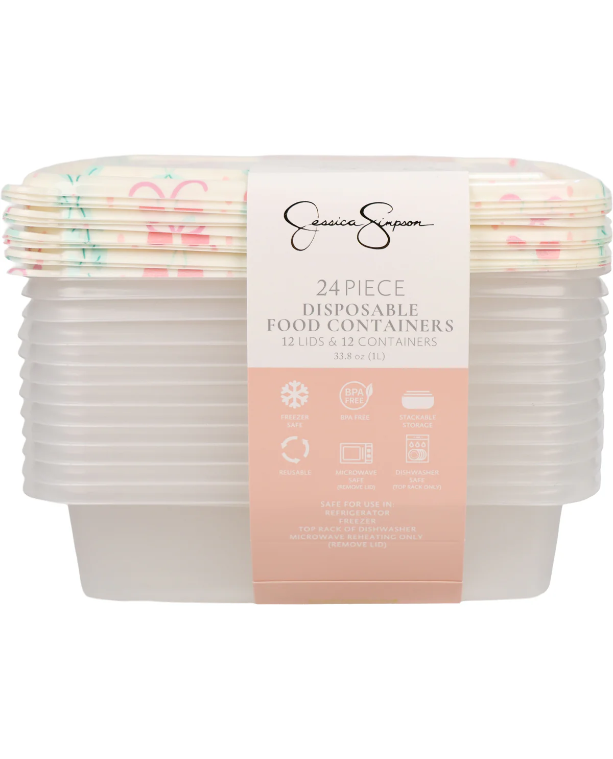 24pcs F/c-Jessica Simpson Ivory Cherry Bow Coquette - Image 2