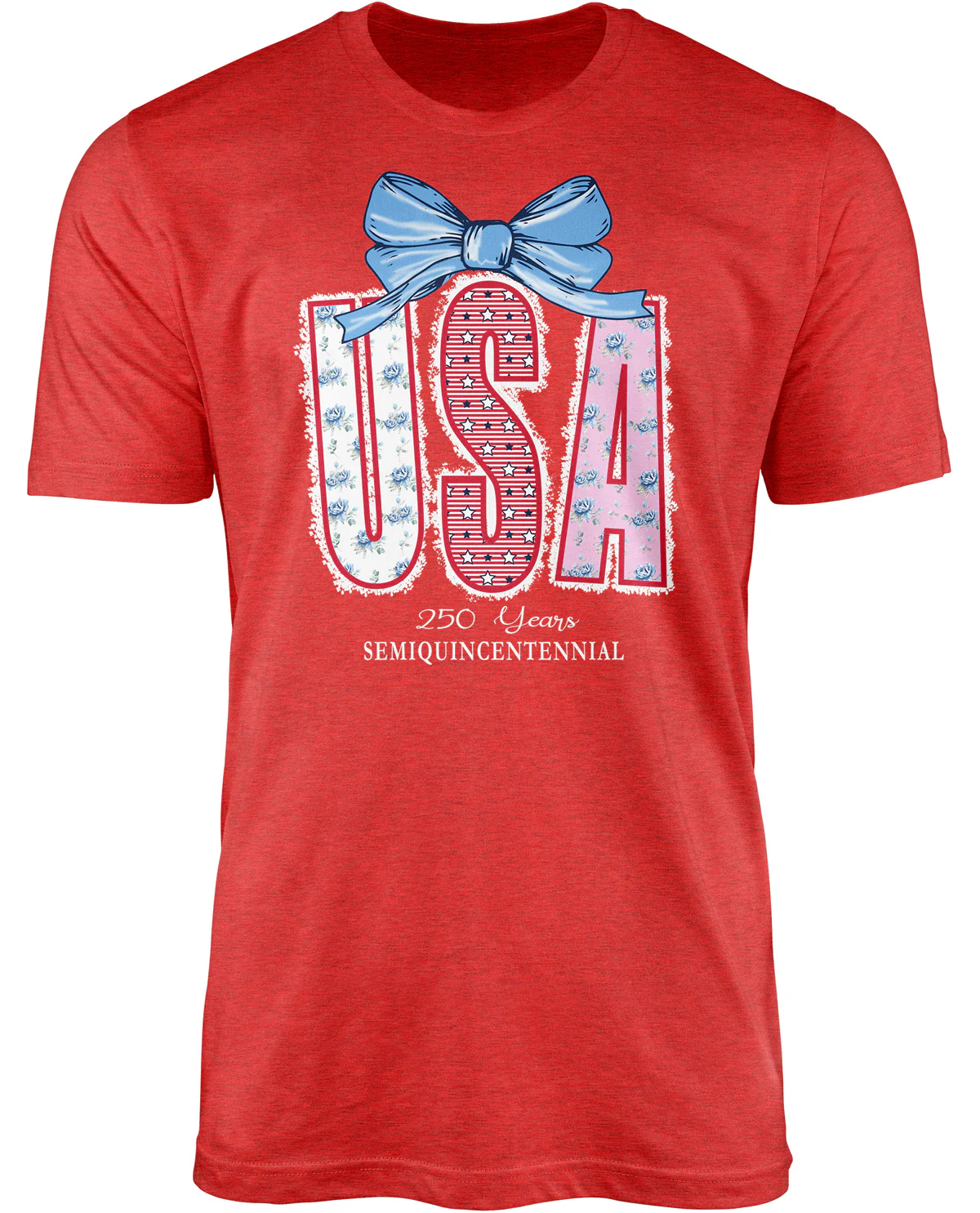 250 Bow Short Sleeve Screen Tee Red - Image 2