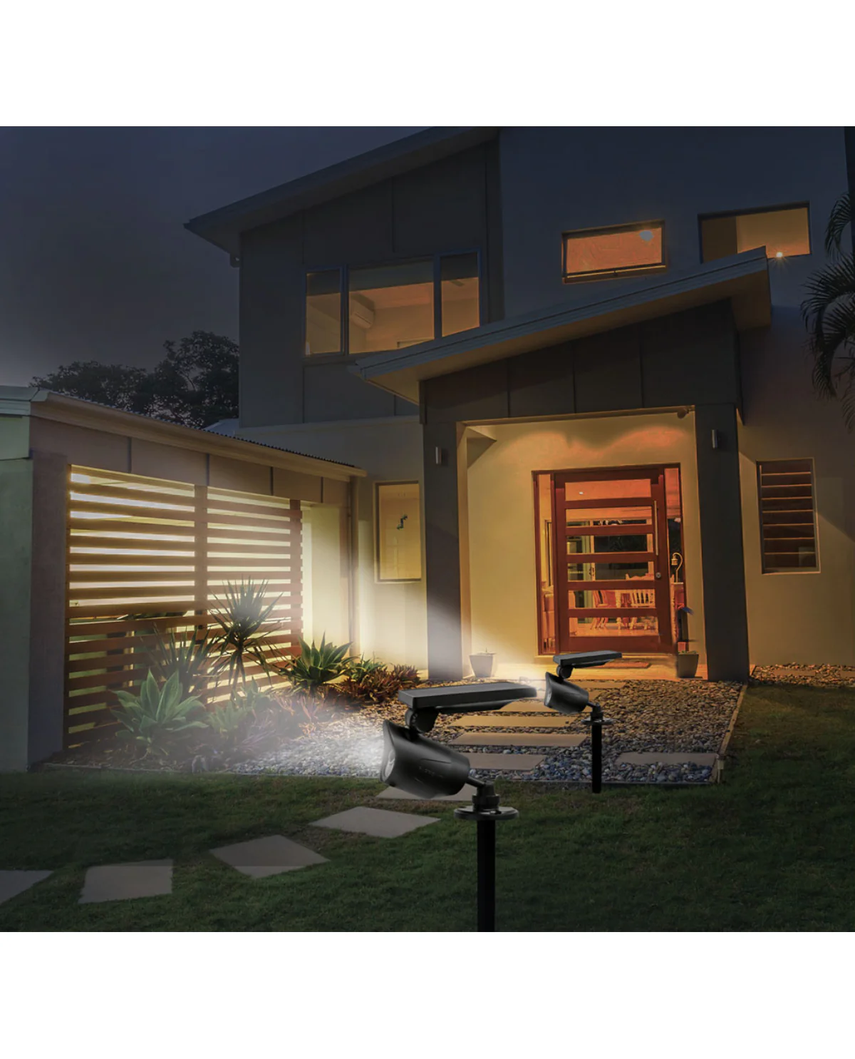 Motion Activated Night Beam Spotlight - 300 Lumens - Black - Image 3