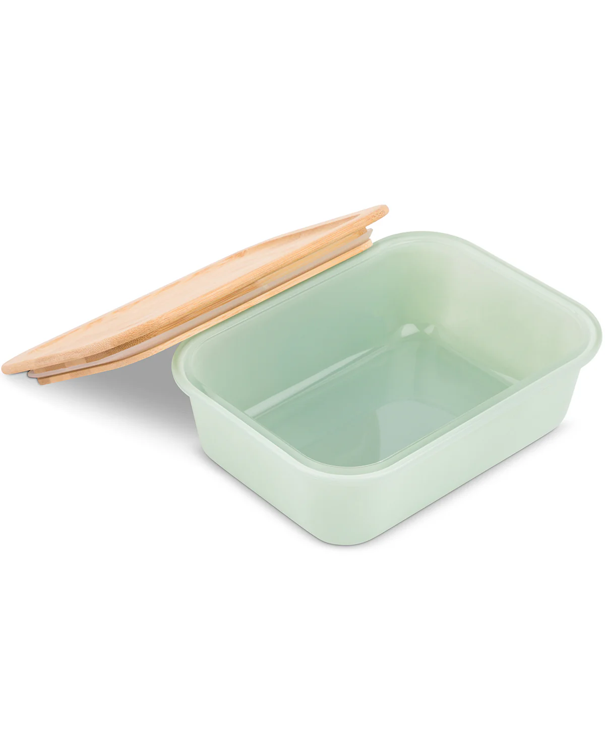 34oz Sage Rect Glass FS With Lid - Image 2