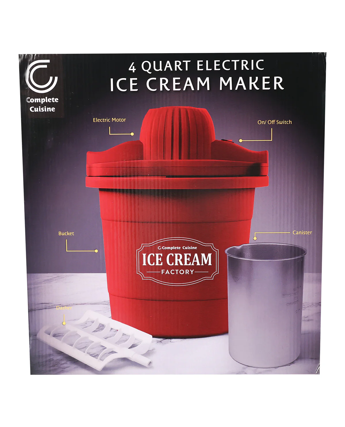 Kitchen Cuisine 4qt Electric Ice Cream Maker - Image 2