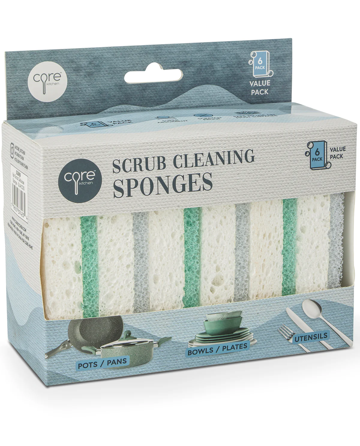 6 Pack Scrub Sponges - Image 2