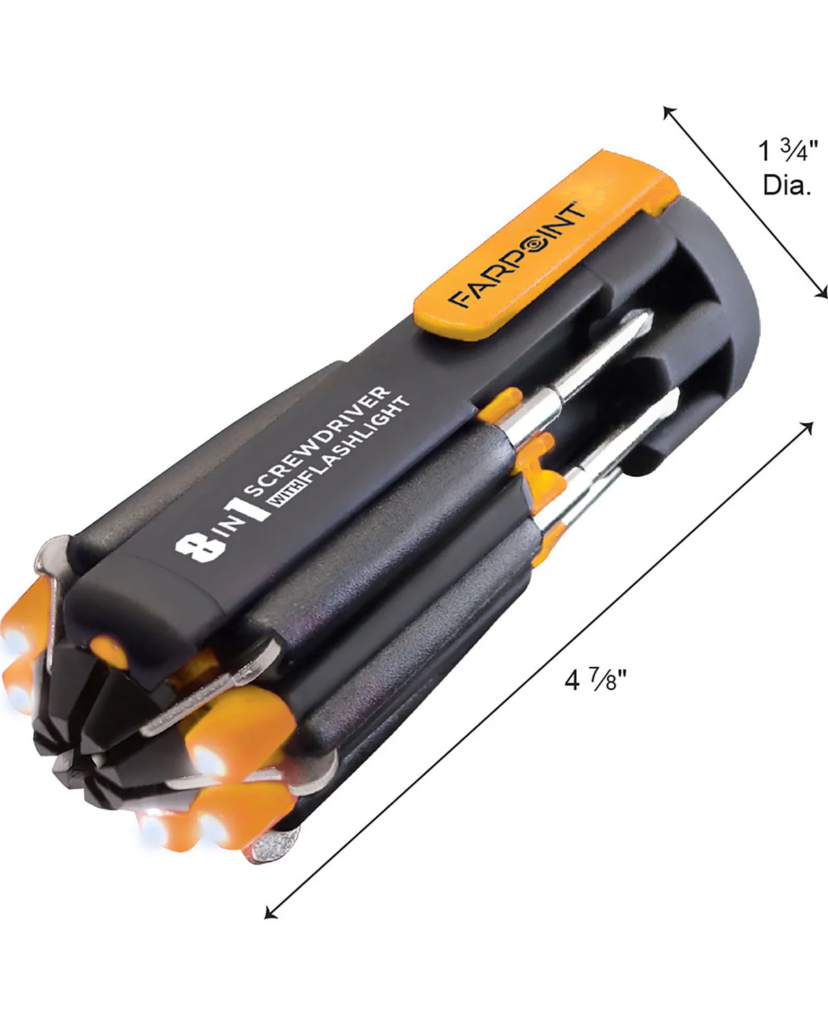 Farpoint 8-in-1 Multi-Function Screwdriver with Flashlight - Image 3