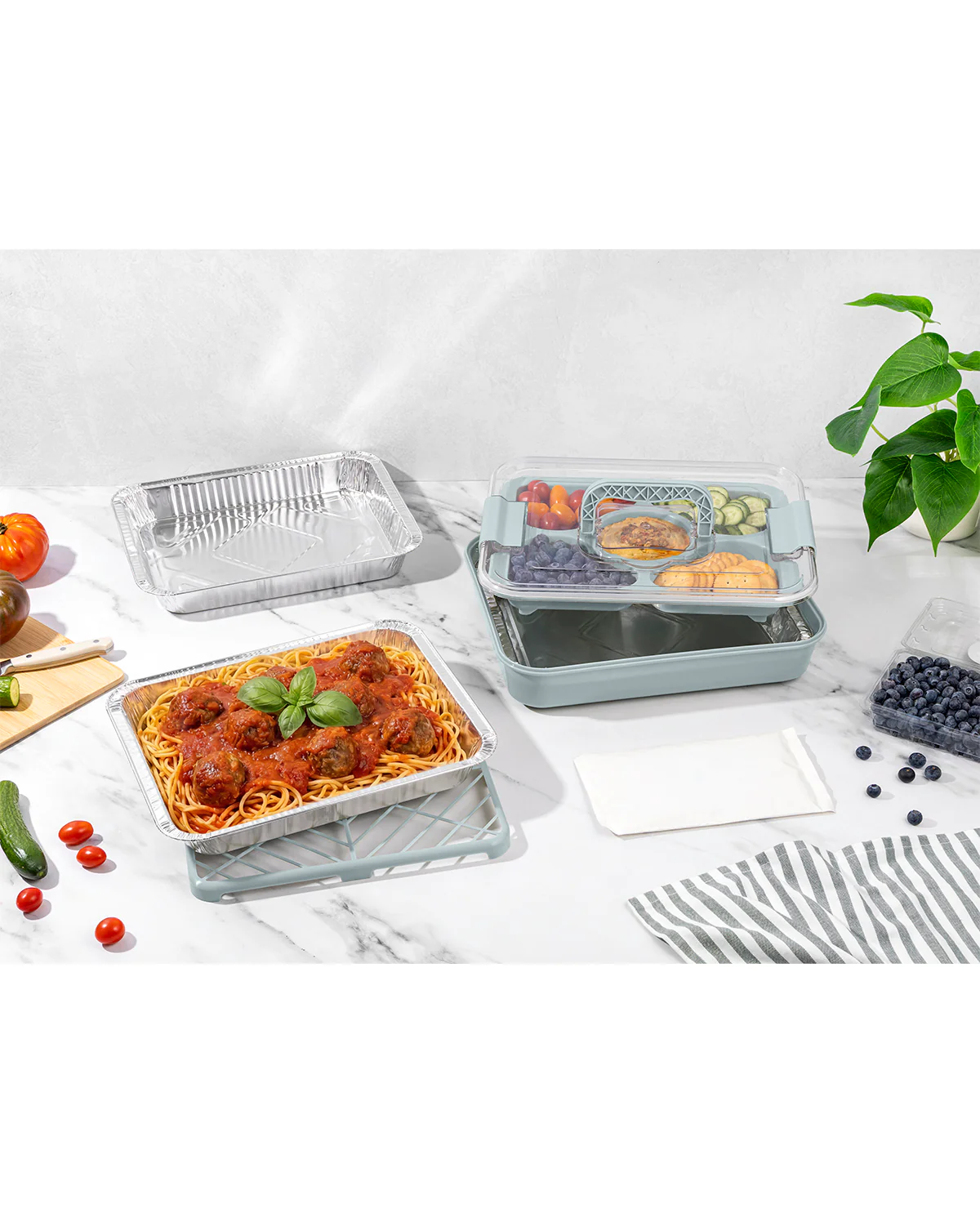8 Piece Food Storage Serve Set Wavecrest - Image 4