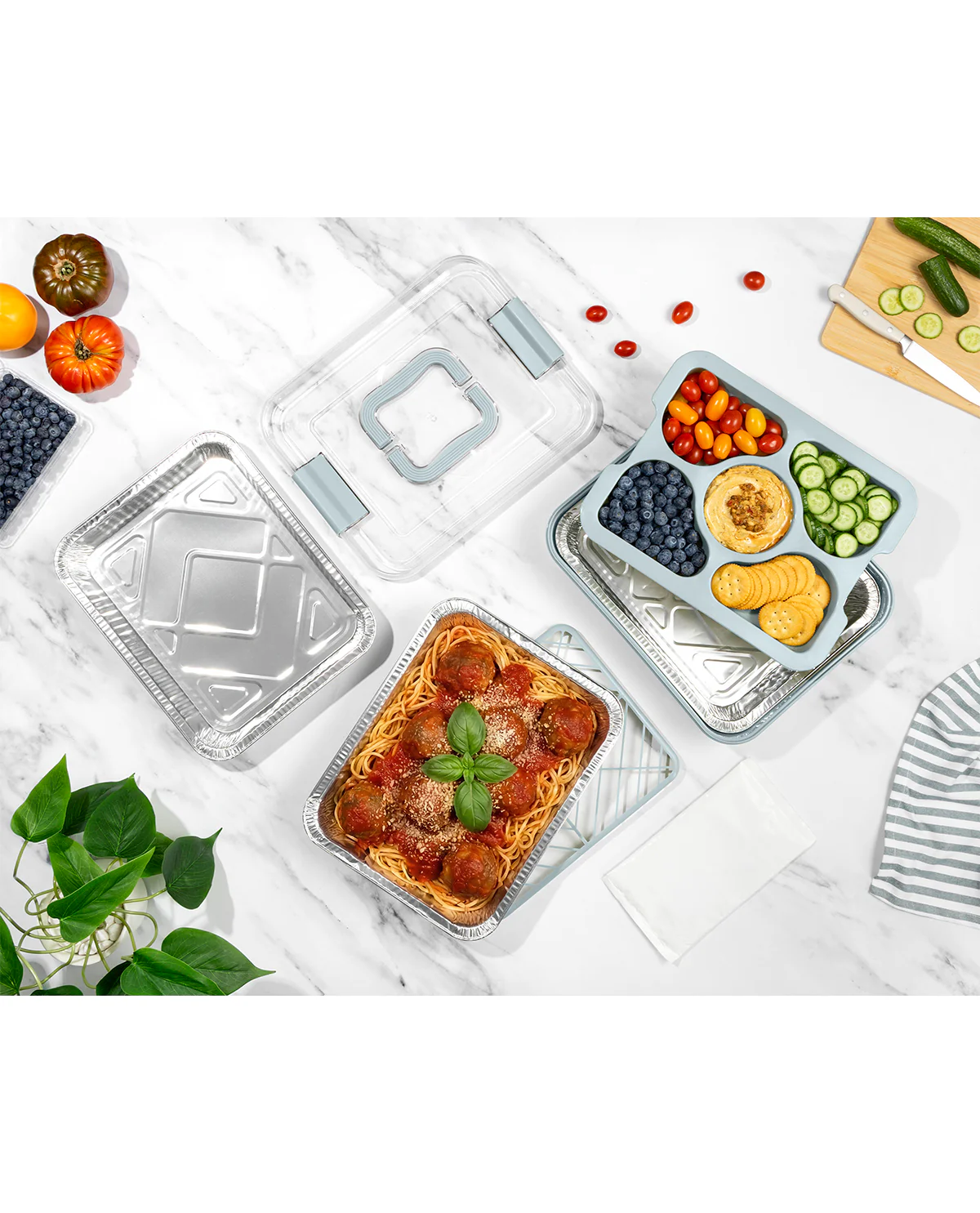 8 Piece Food Storage Serve Set Wavecrest - Image 5
