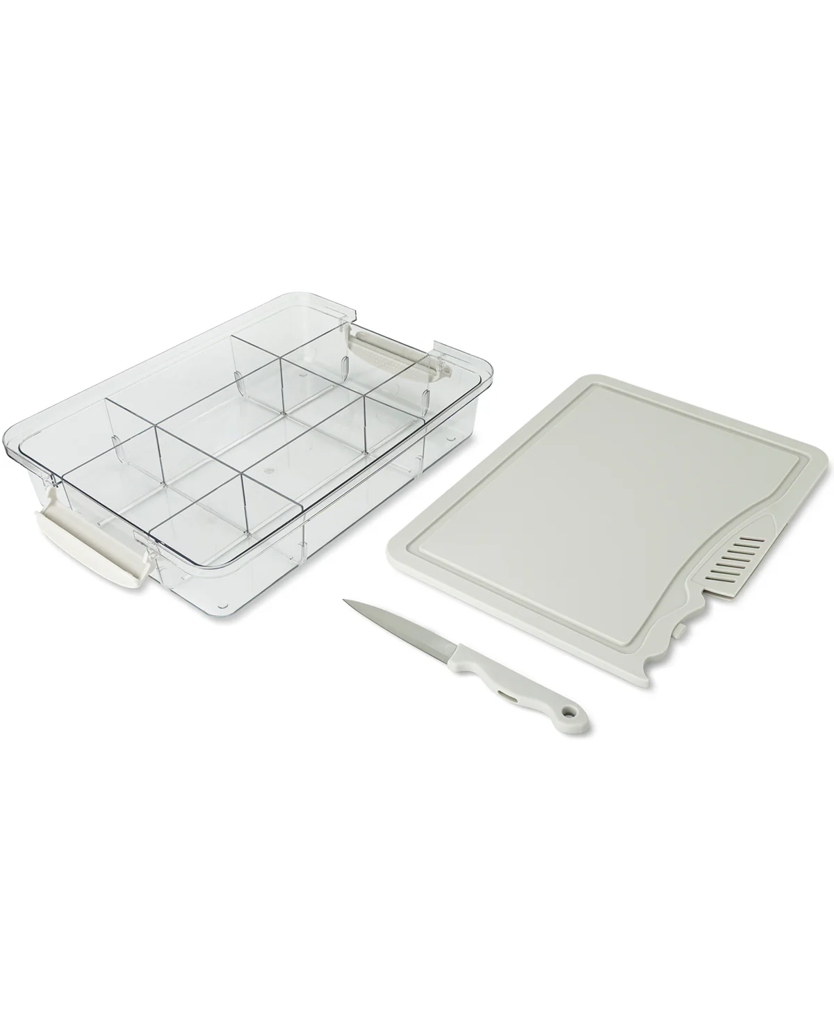 9 Section Snack Box With Built In Knife Board Elephant - Image 2