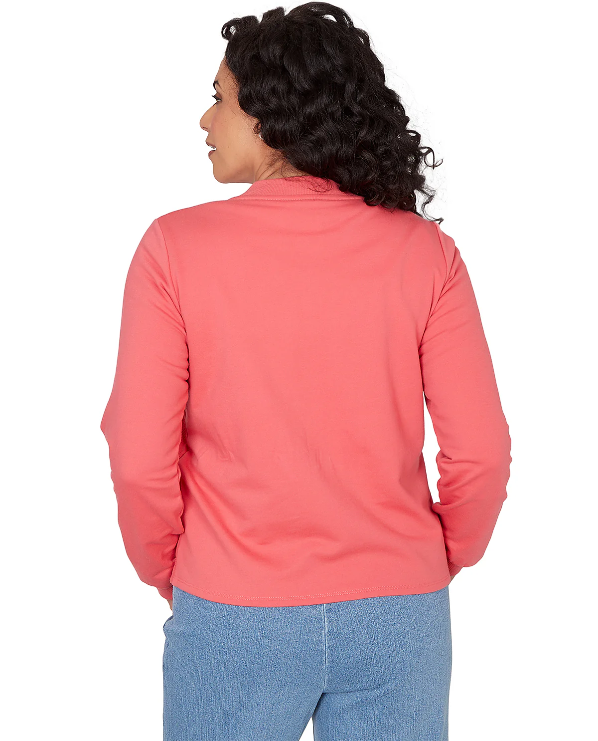 Alfred Dunner Missy Austin Quilt Knit Jacket Azalea - Image 2