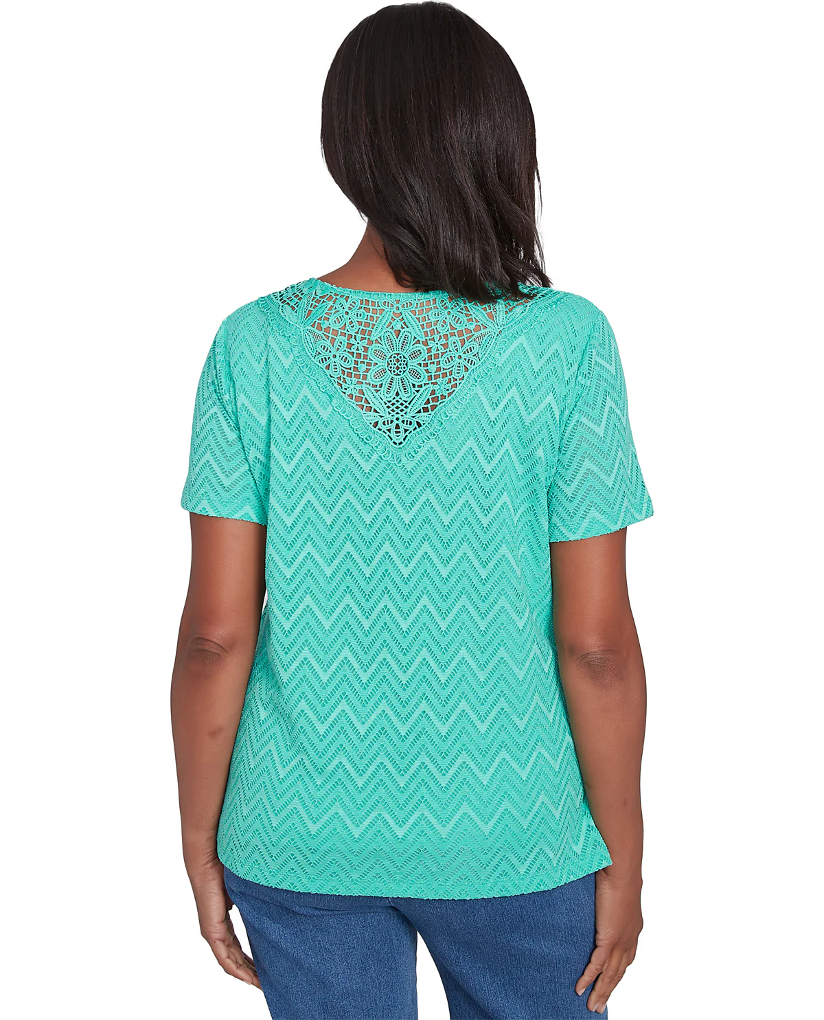 Alfred Dunner Classic Chevron Knit Top - Image 2