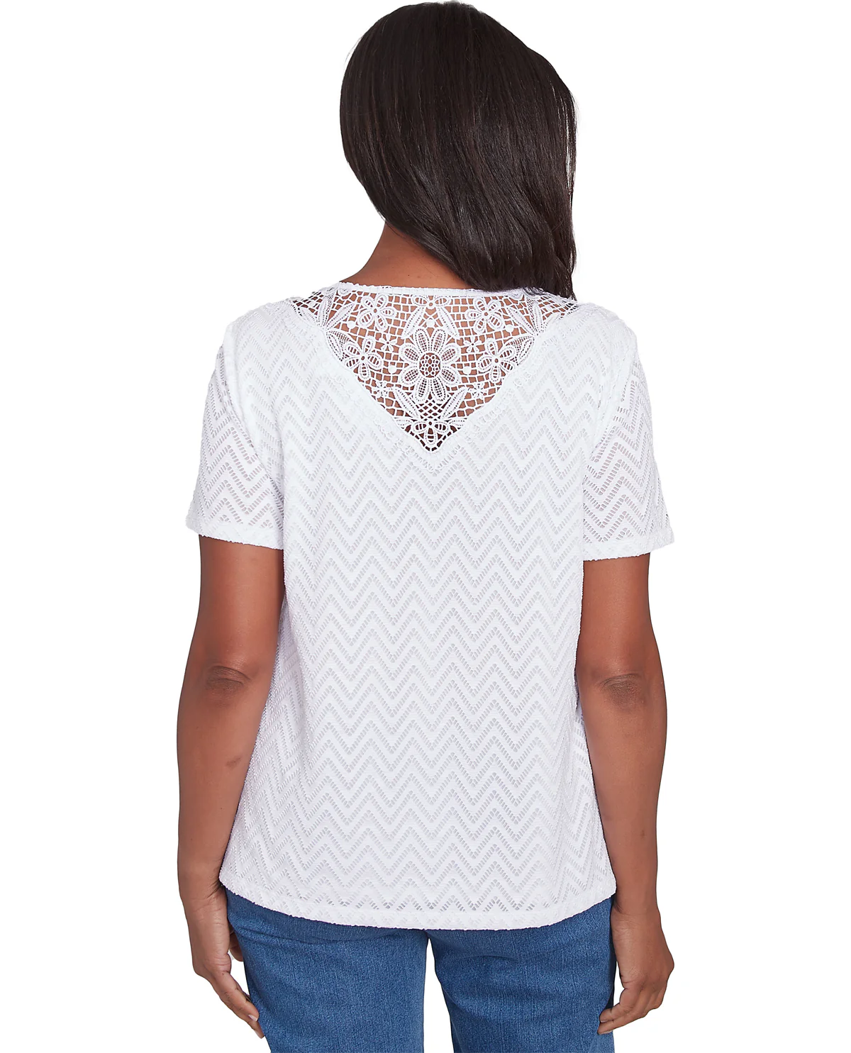 Alfred Dunner Classic Chevron Knit Top - Image 4