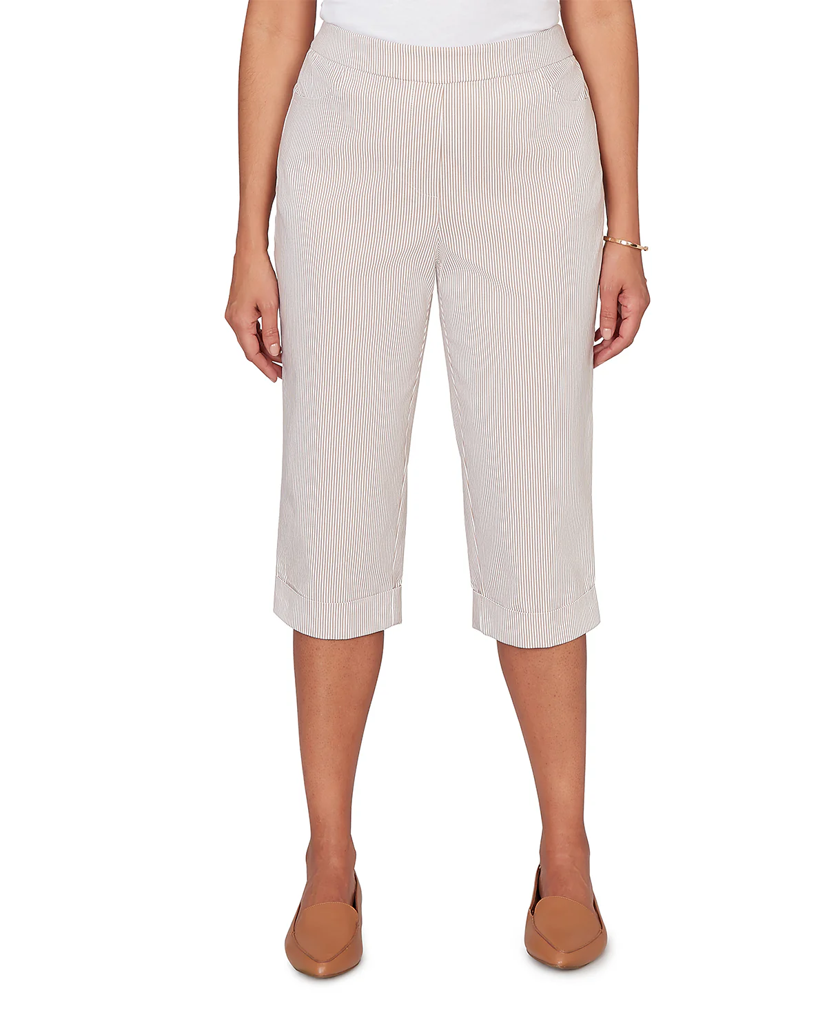 Alfred Dunner Missy Pastel Story Stripe Clamdiggers - Image 4