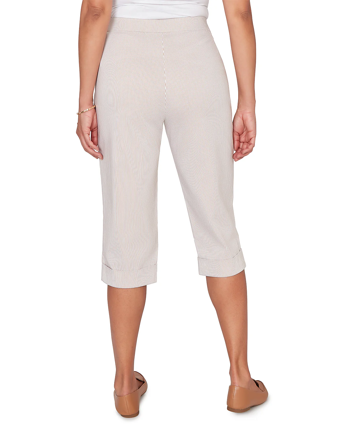 Alfred Dunner Missy Pastel Story Stripe Clamdiggers - Image 5