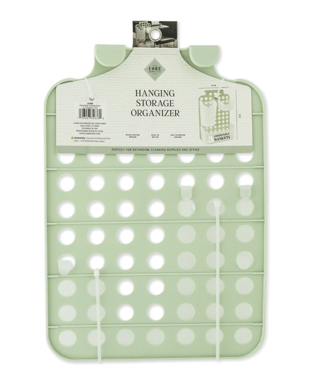Adjustable Storage Rack With 3 Baskets - Image 2