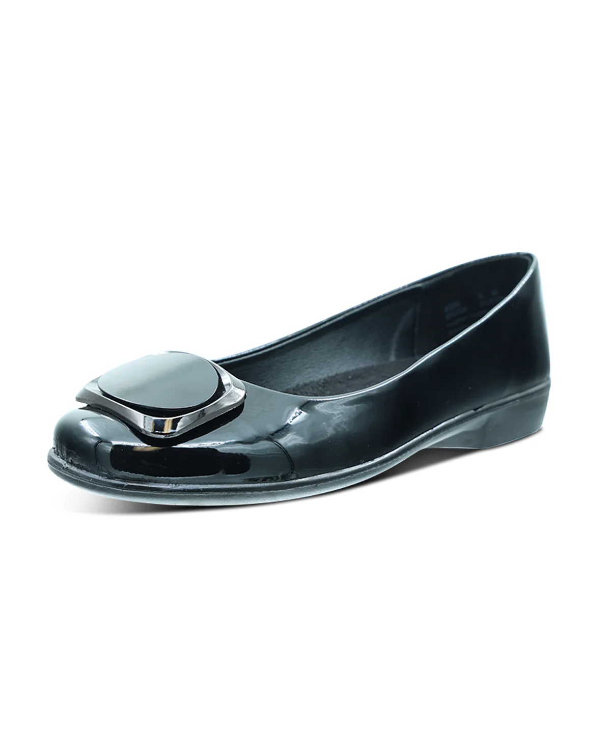 Aerocushion Button Black Pat - Image 2