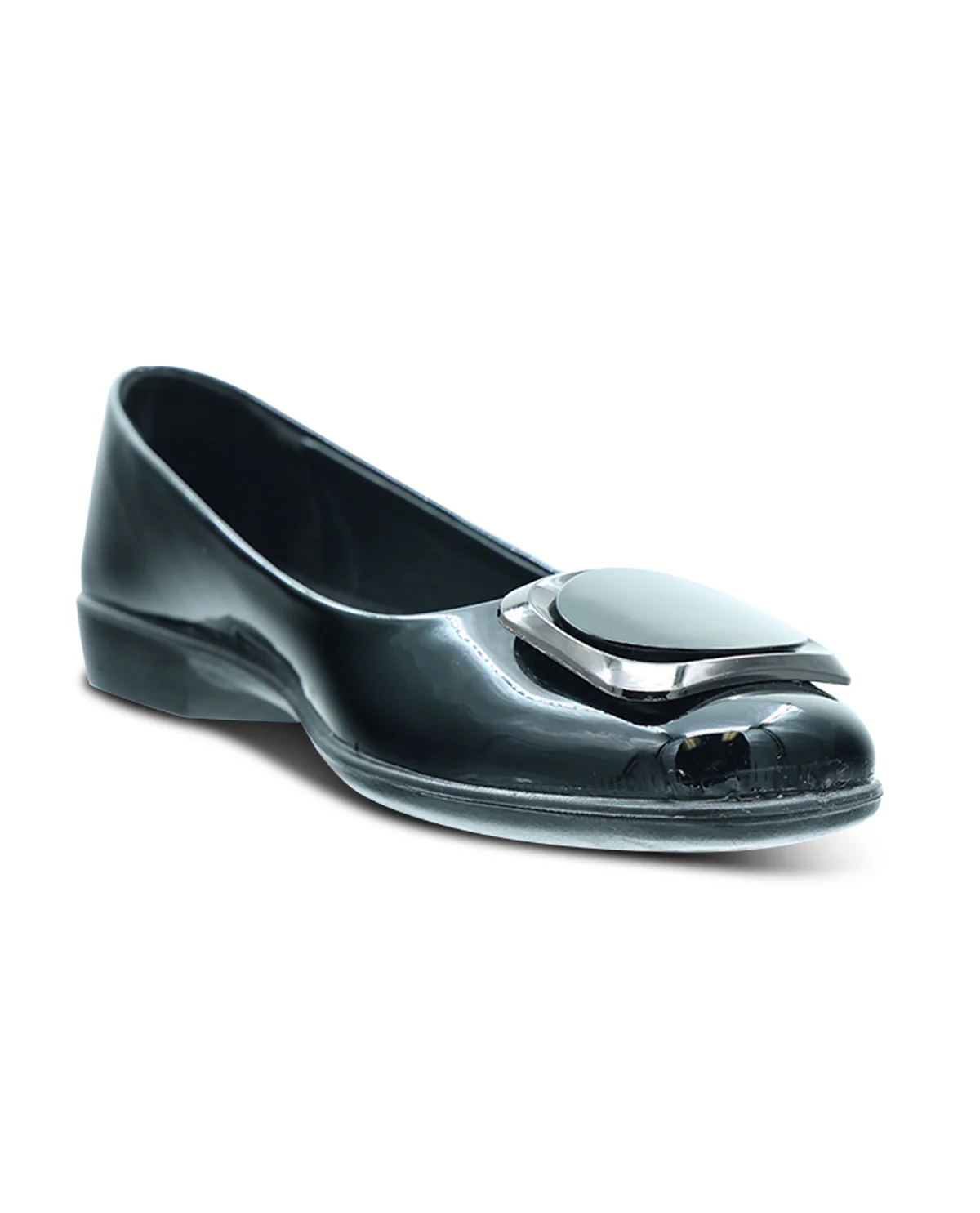 Aerocushion Button Black Pat - Image 3