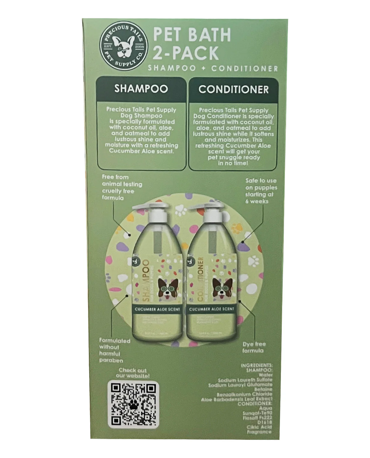 Aloe 2 Pack Pet Shampoo - Image 2