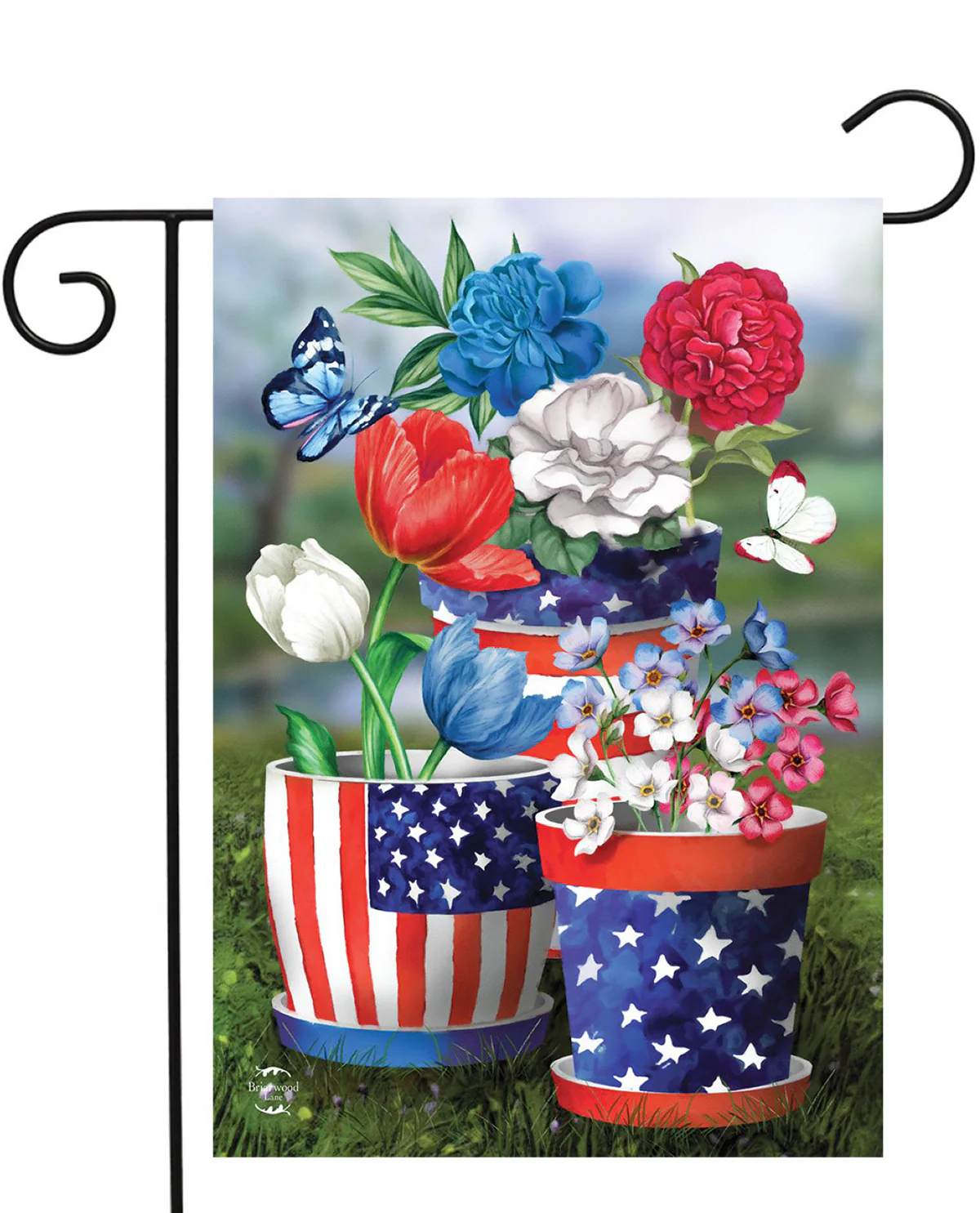 America In Bloom Garden Flag - Image 3