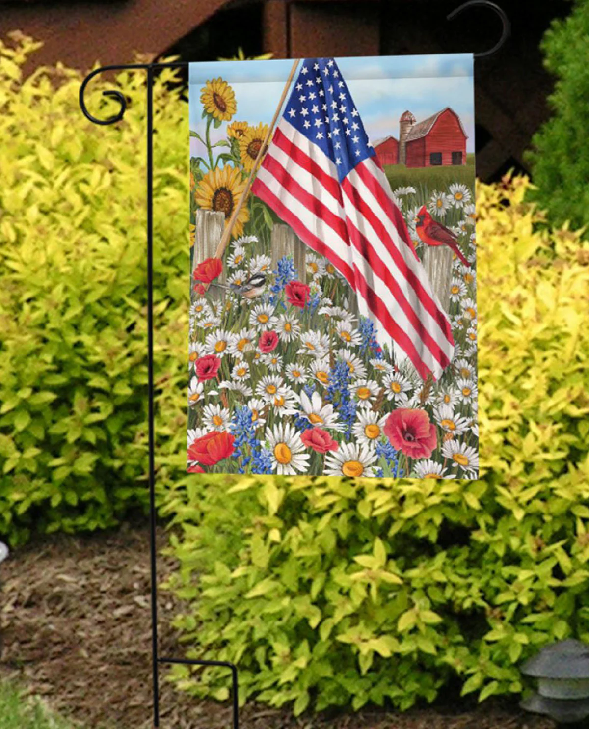 America The Beautiful Summer Garden Flag - Image 2