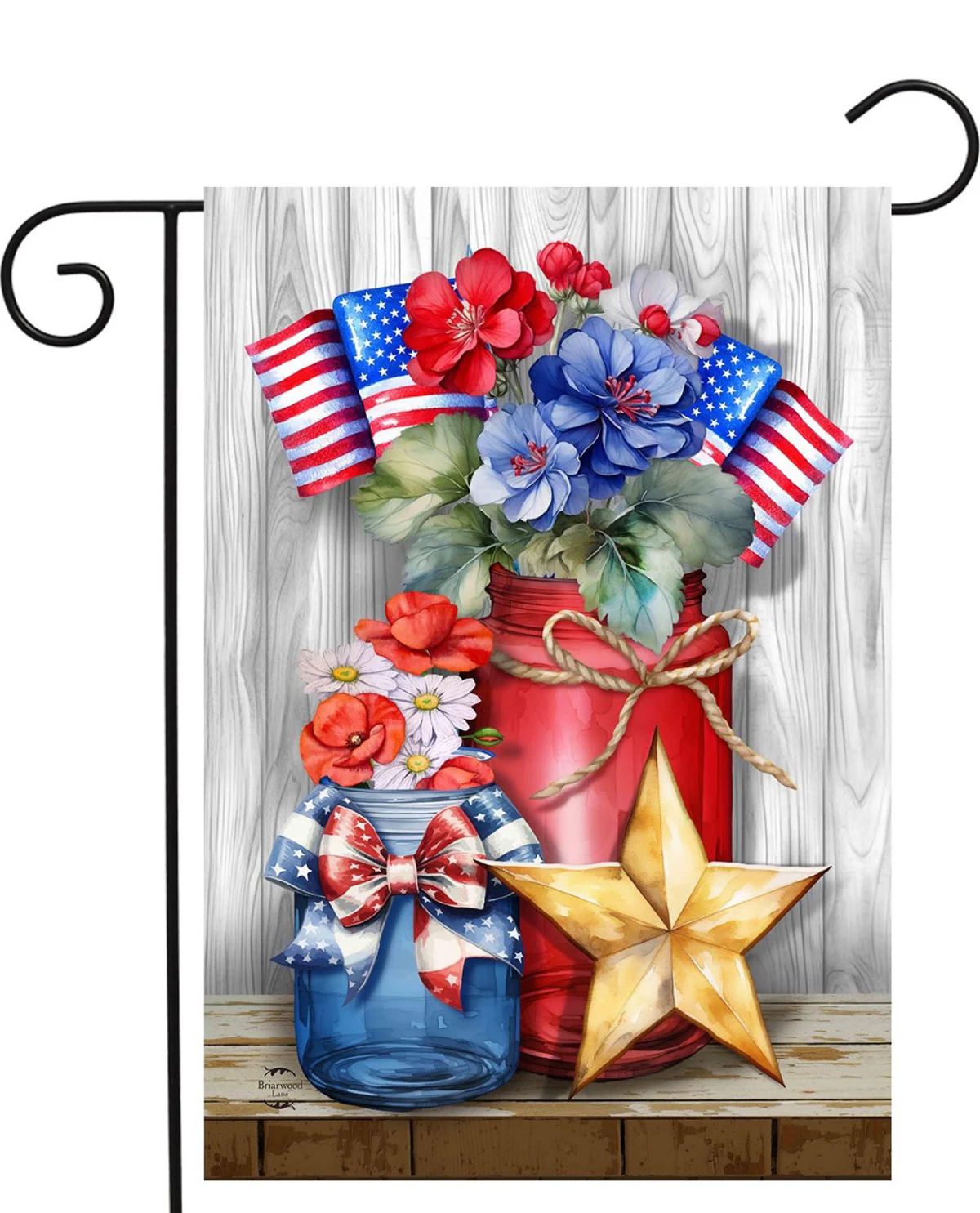 American Flowers Garden Flag - Image 3
