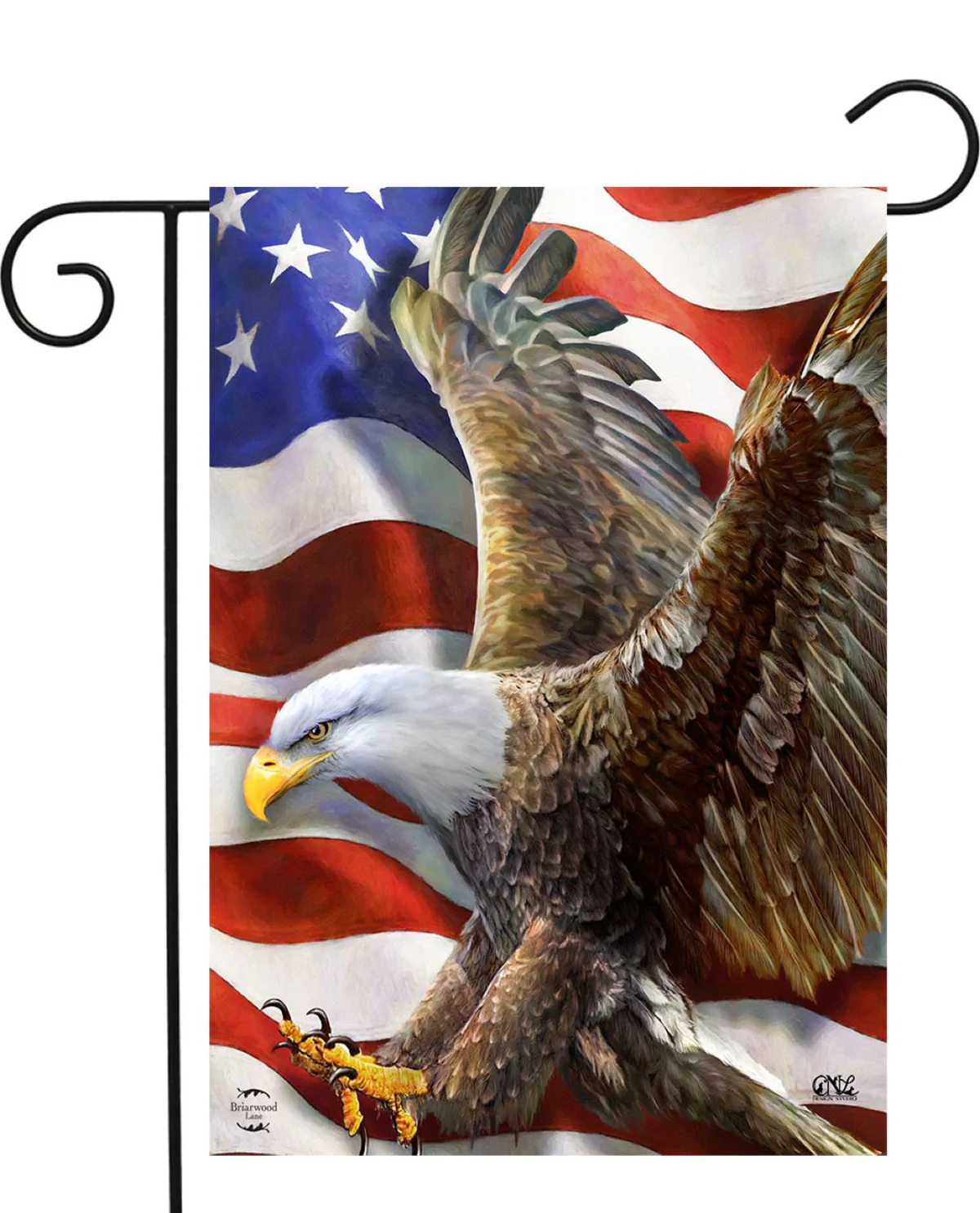 American Freedom Eagle Garden Flag - Image 3
