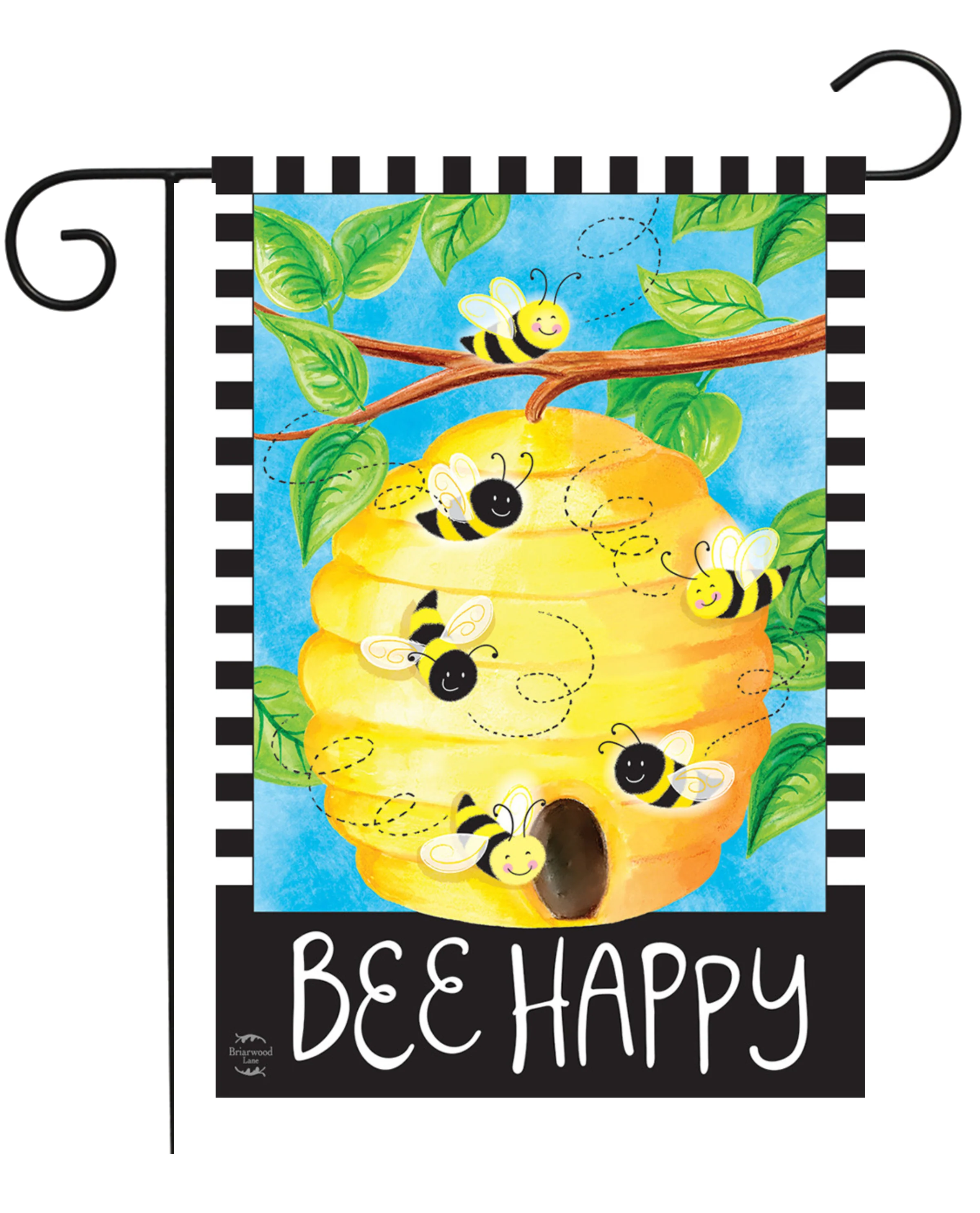 Bee Happy Bees Garden Flag - Image 2