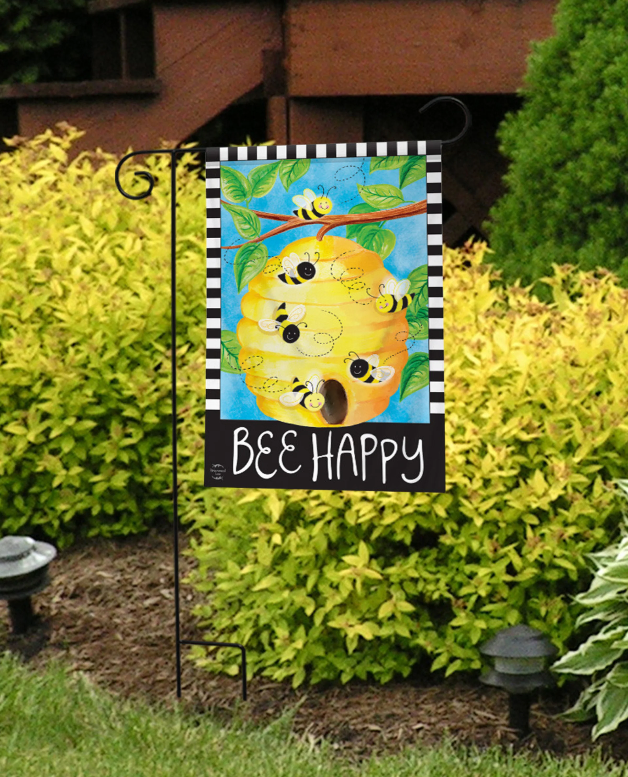 Bee Happy Bees Garden Flag - Image 3