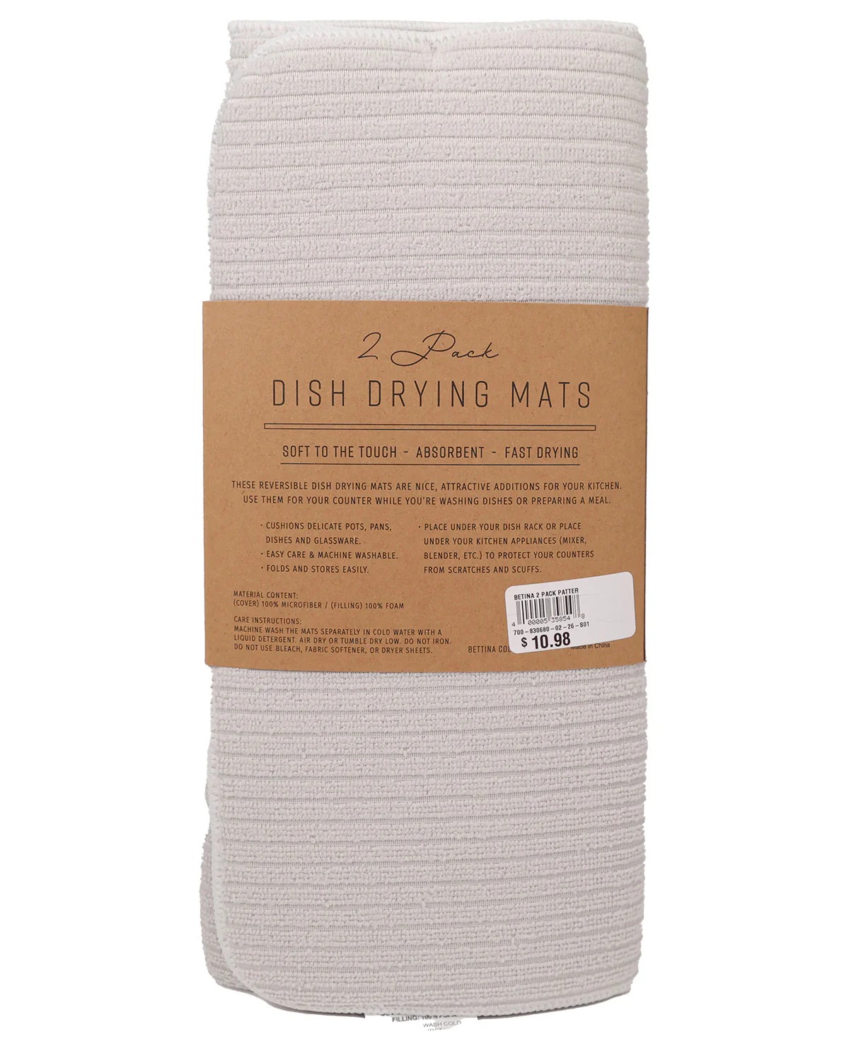 2pk Betina Pattern Dish Drying Mats - Image 2
