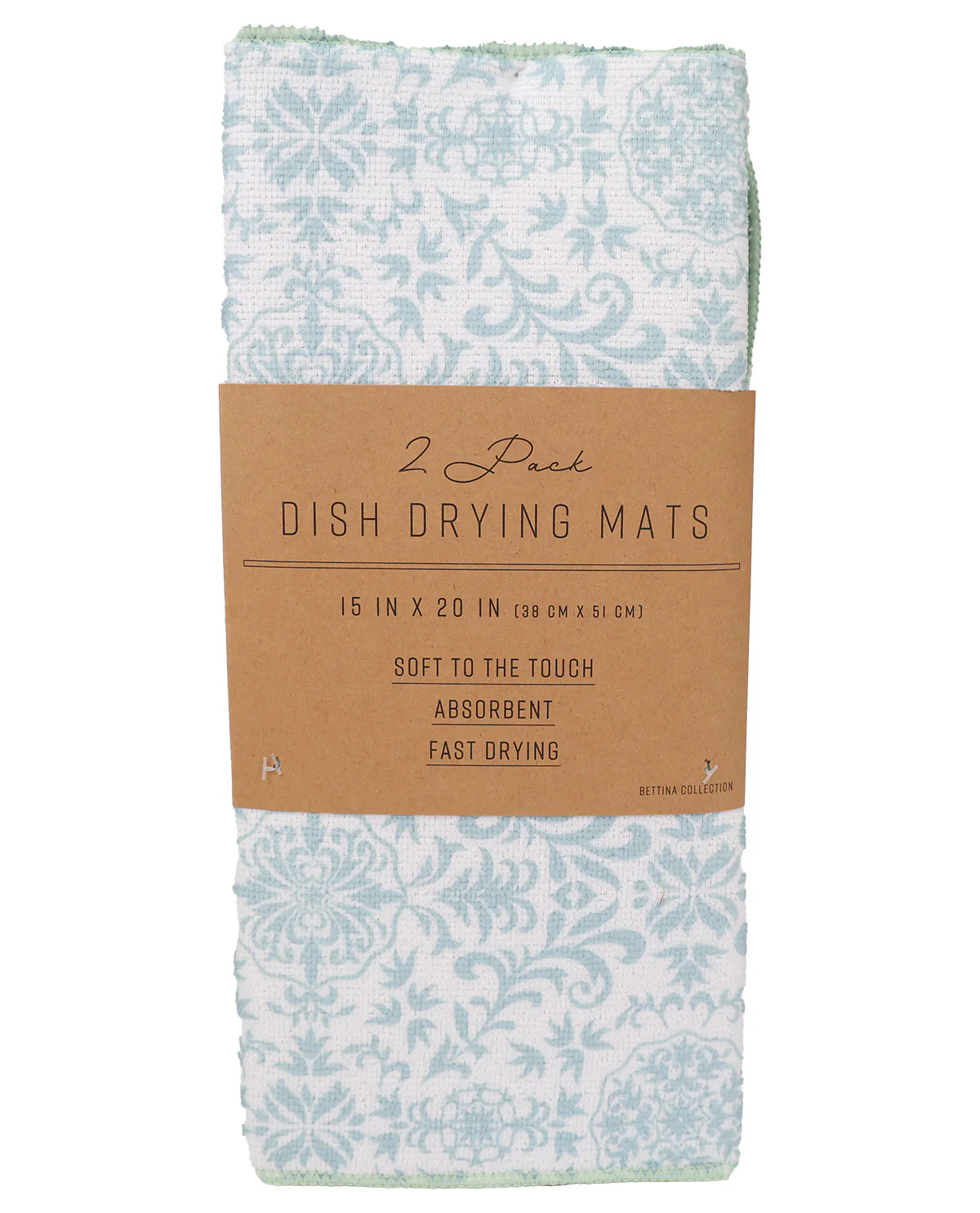 2pk Betina Pattern Dish Drying Mats - Image 3