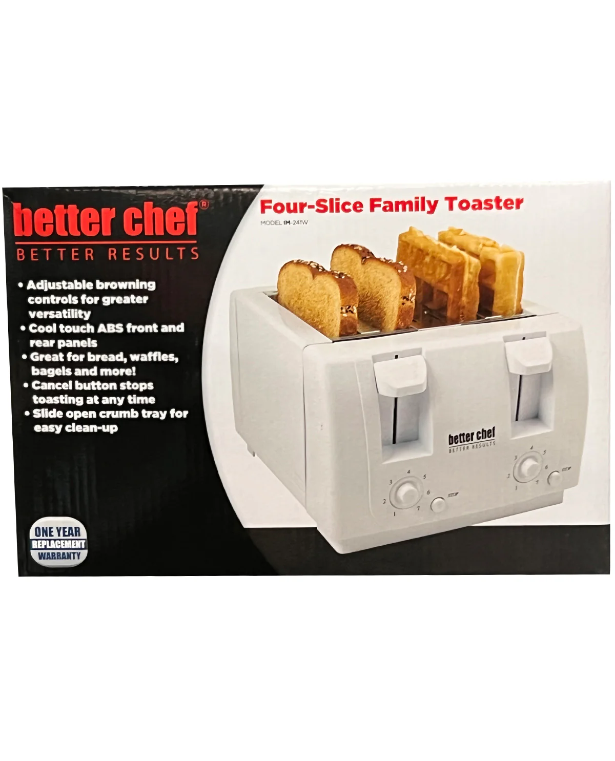 Better Chef 4 Slice White Toaster - Image 2