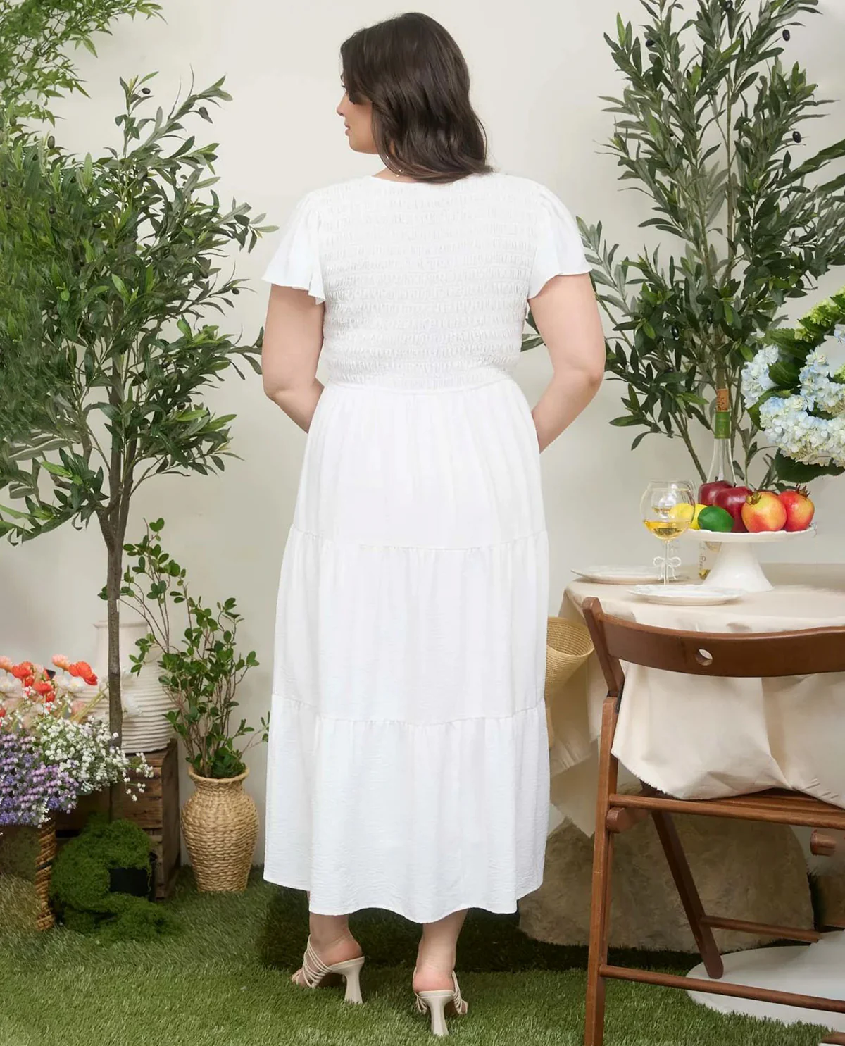 Blu Pepper Smocked Solid Dress - Image 6