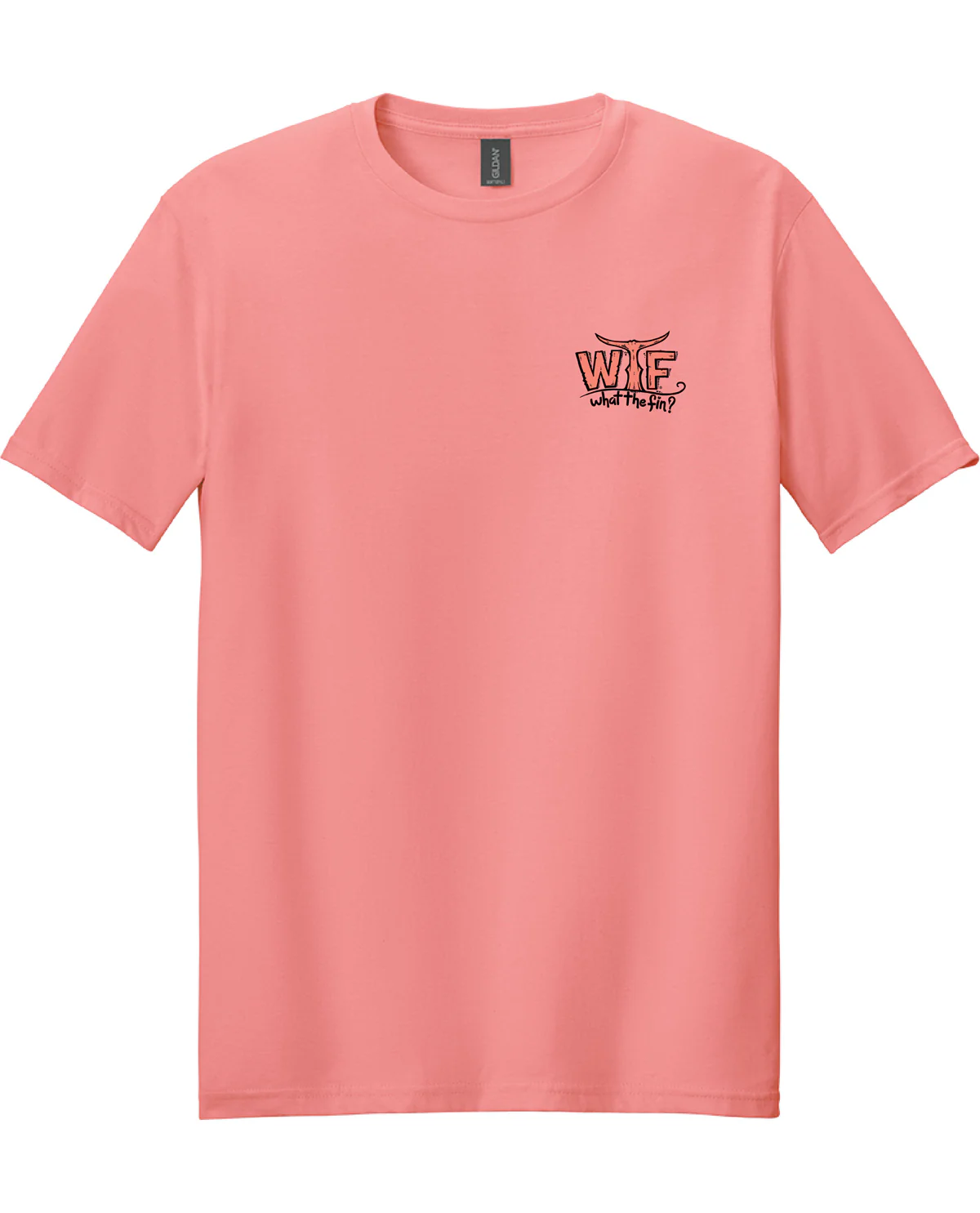 What The Fin Bottle Tops Short Sleeve Tee Coral - Image 2