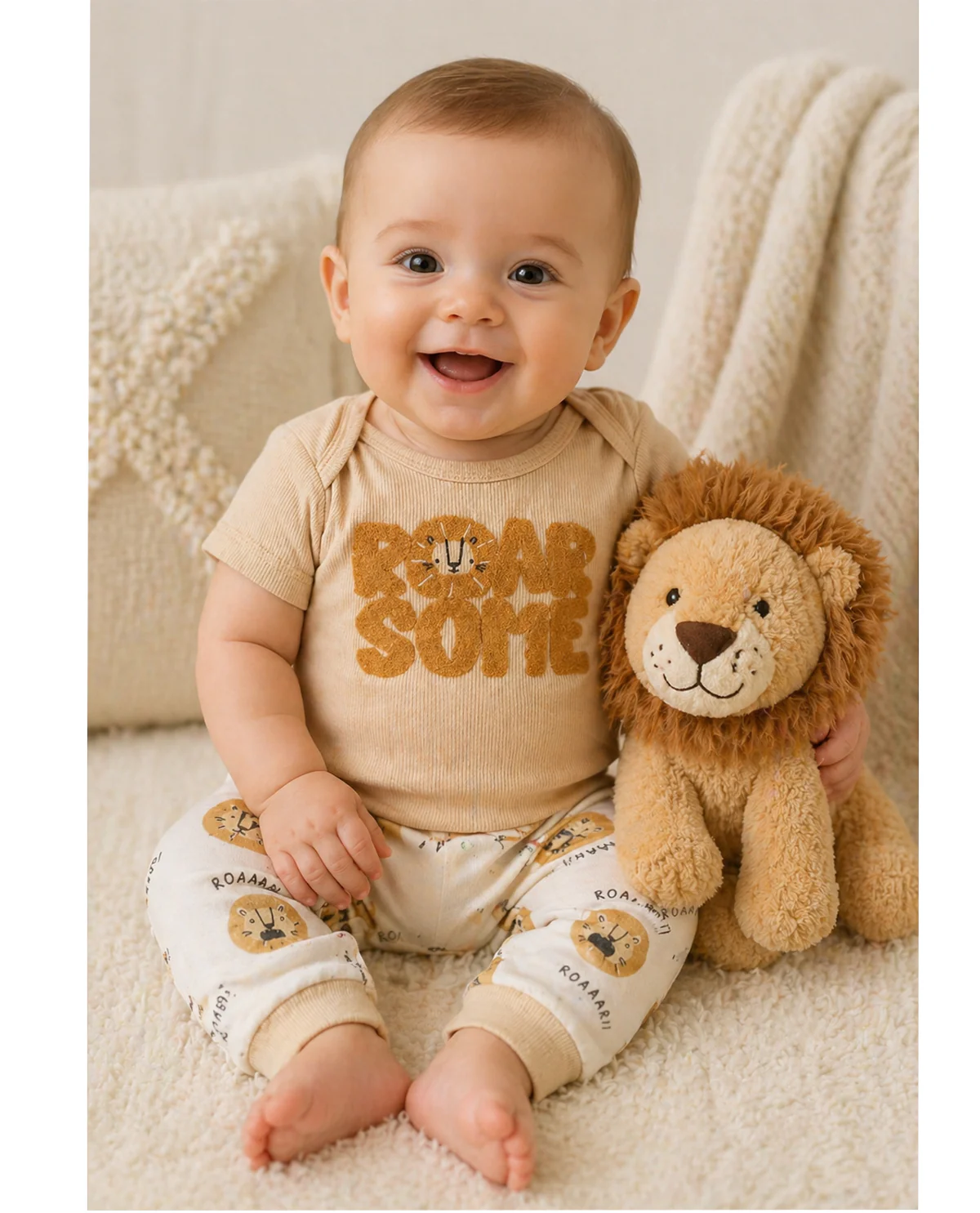 Bon Bebe Infant Boy 3 Piece Hat Set - Image 4