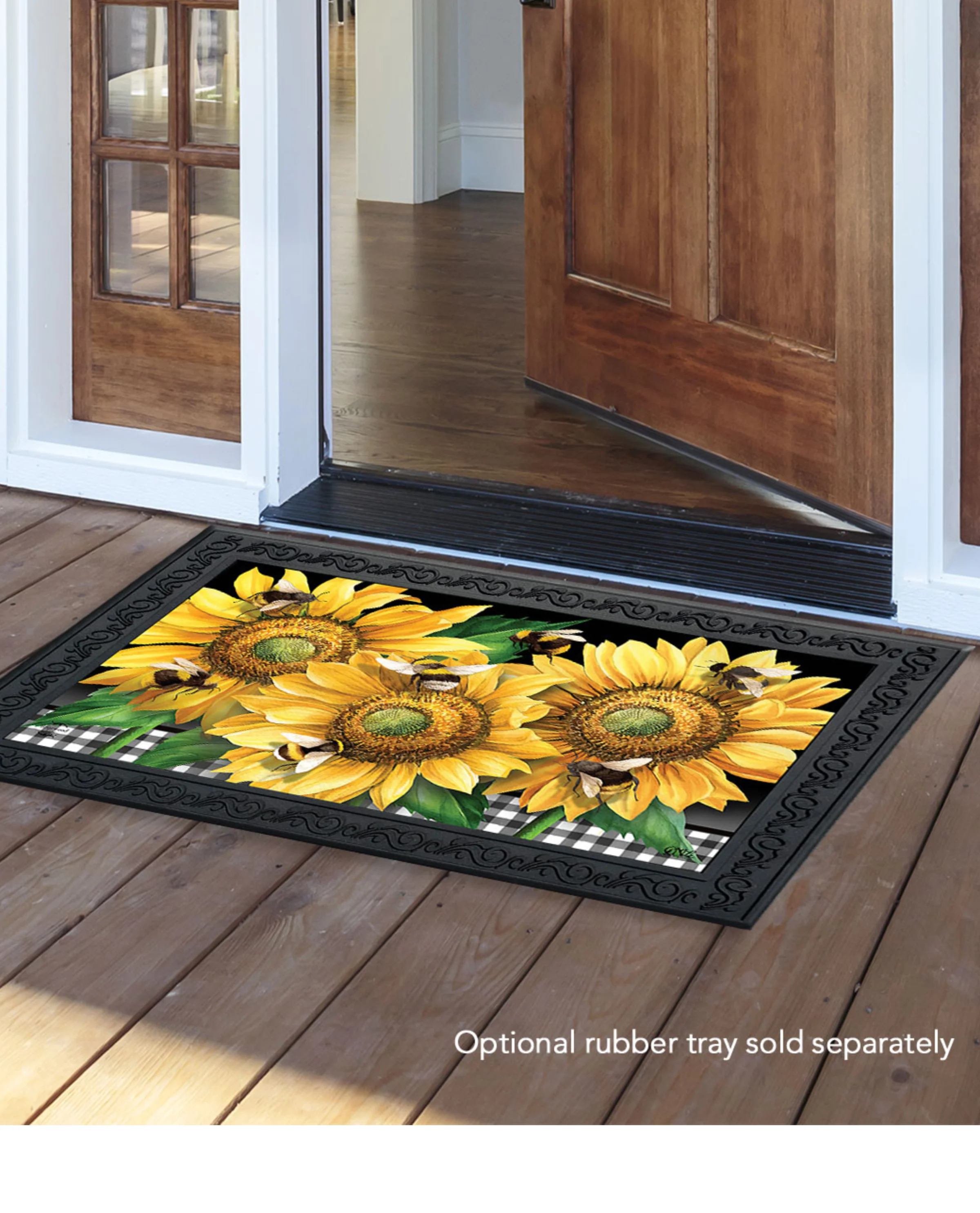 Buzzing Sunflower Doormat - Image 2