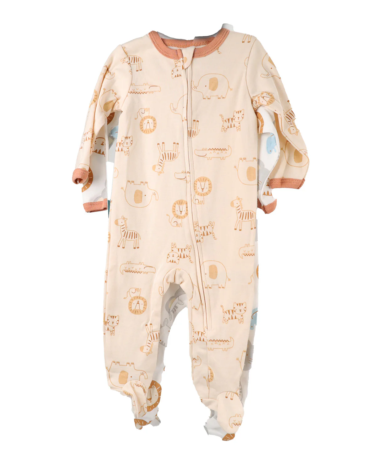 Baby Views 2 Pack Footed Safari Coveralls - Image 3