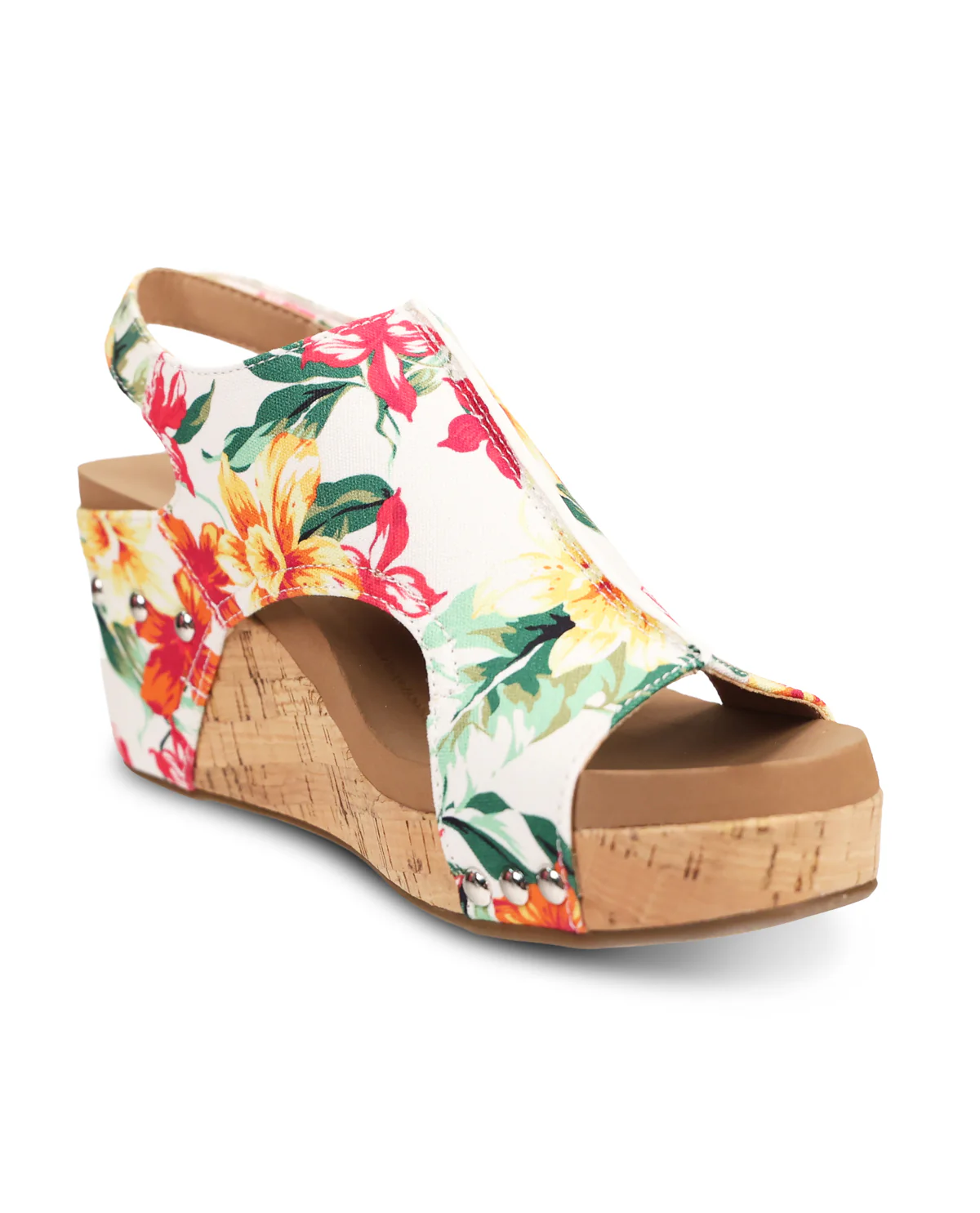 Corkys Carley Sandal White Floral - Image 3