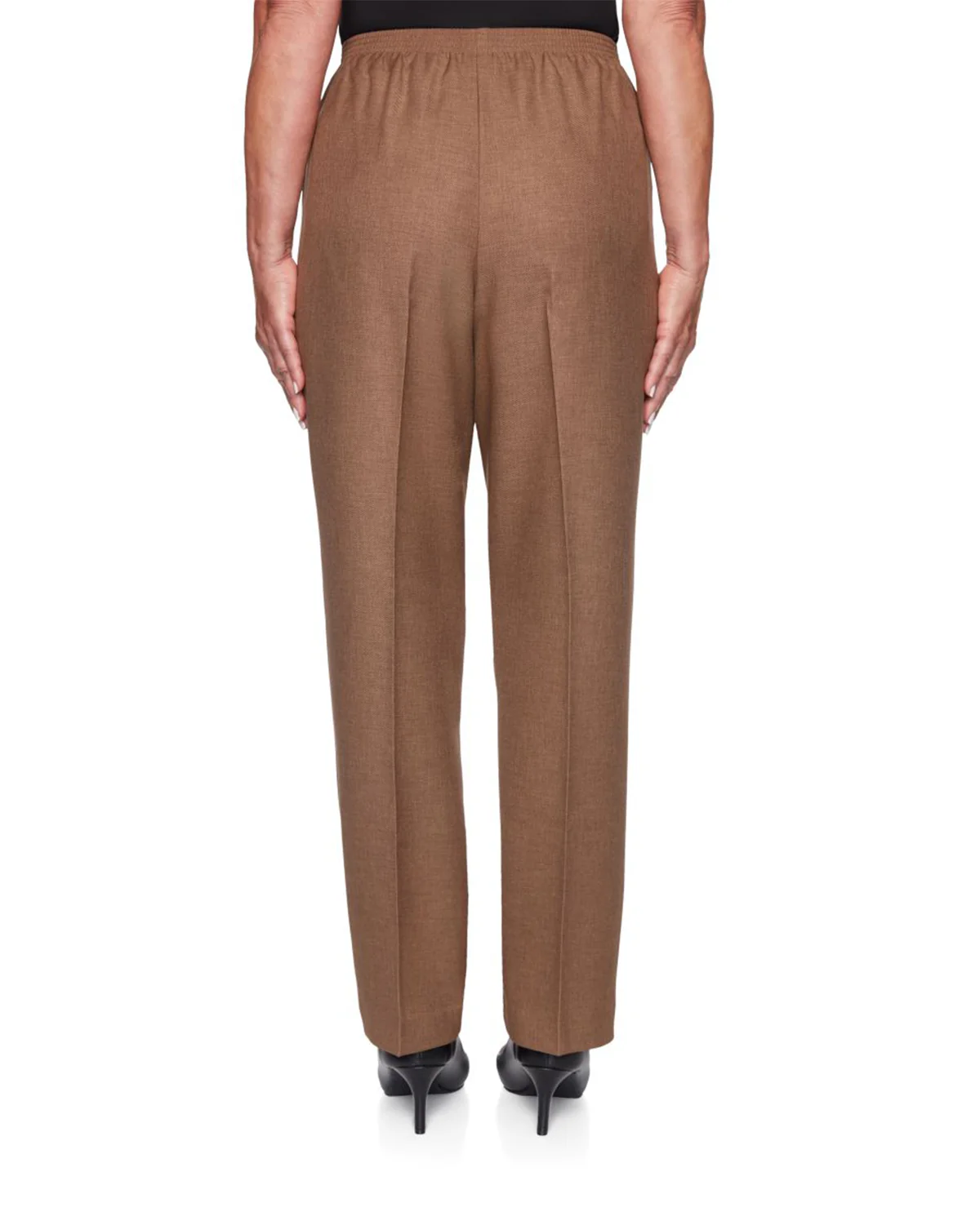 Alfred Dunner Petite Classic Pant Short Taupe - Image 2