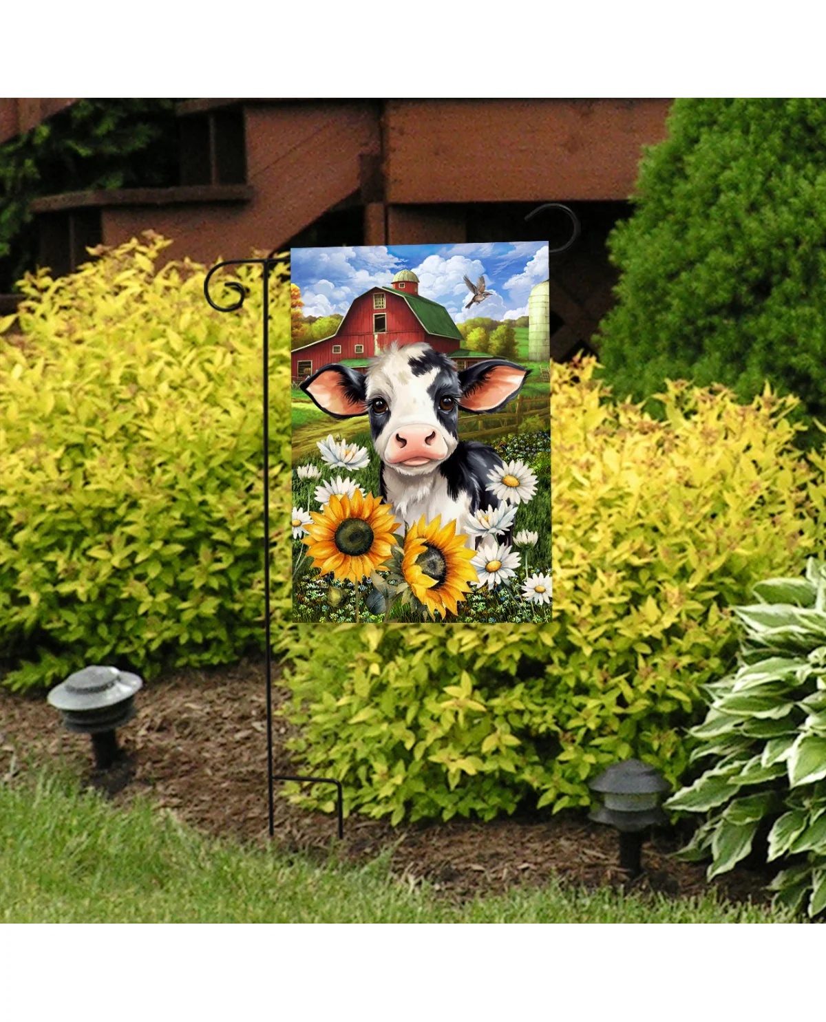 Cute Cow Garden Flag - Image 2