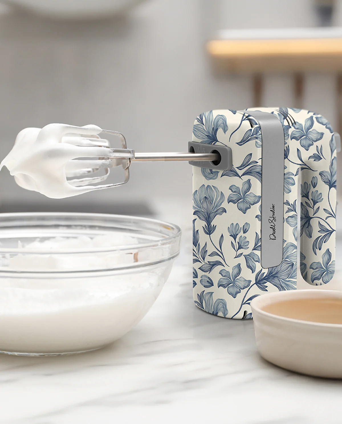 Dwell Printed Hand Mixer Blue - Image 3