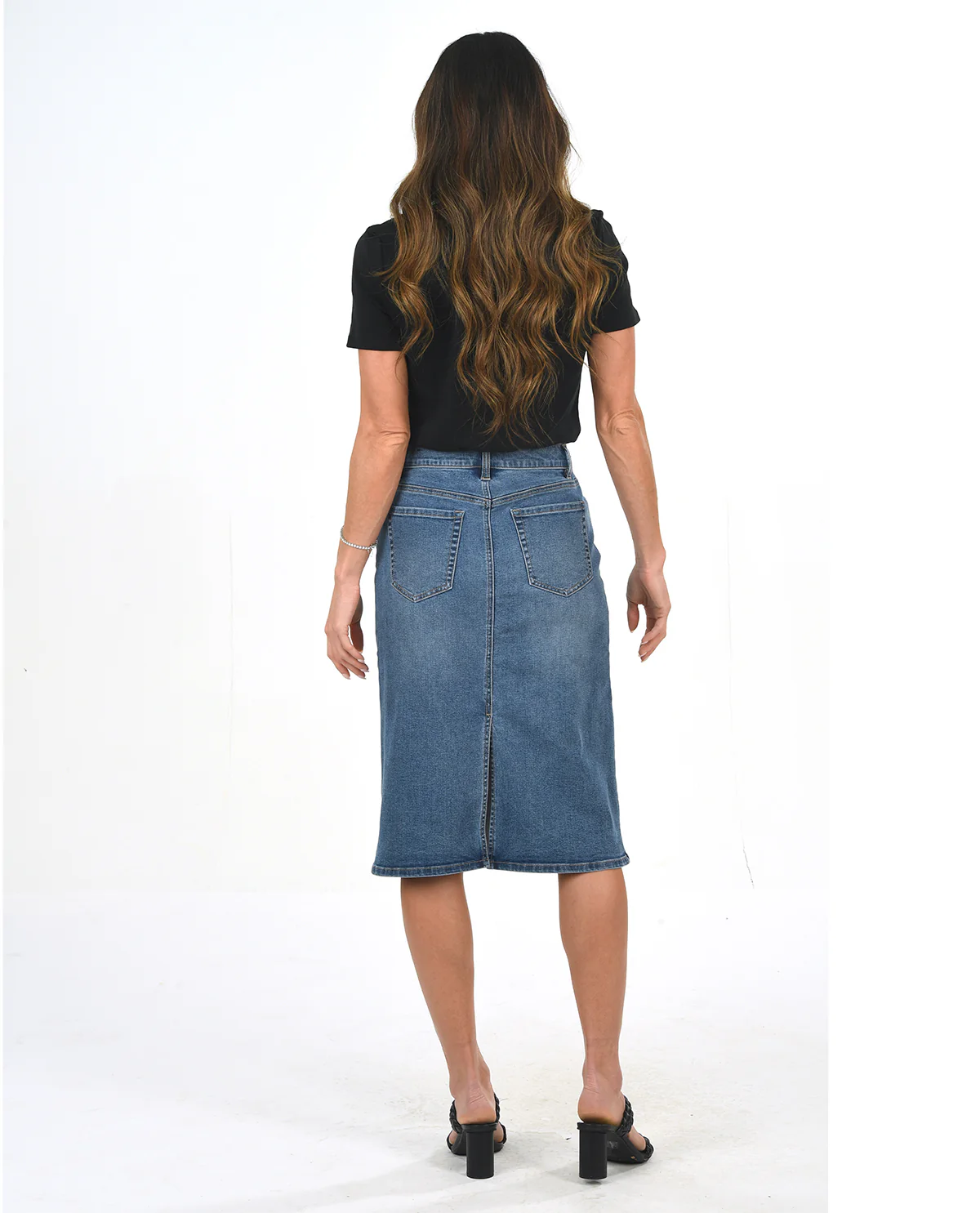 D Jeans 28" Midi Skirt - Image 2