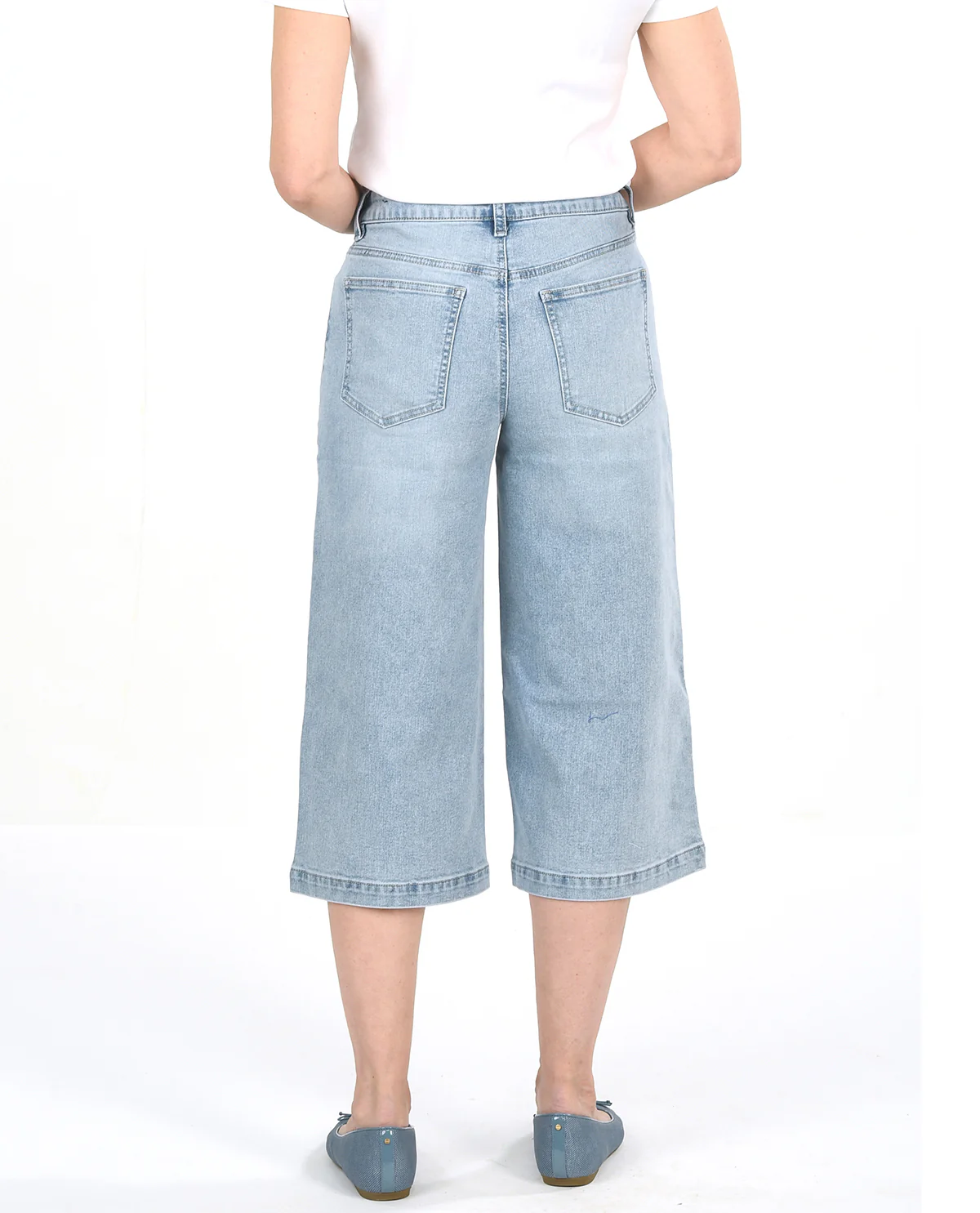 D Jeans Culotte Capris Cora Blue - Image 2