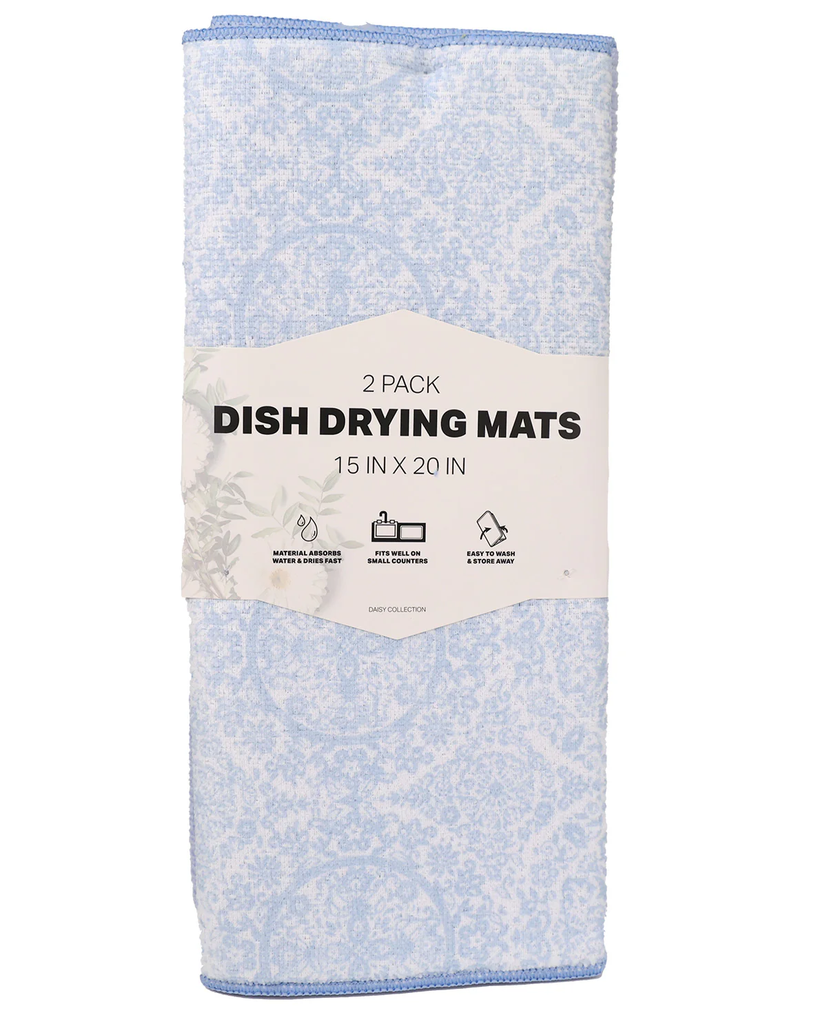 2pk Assorted Pattern Drying Mat - Image 2