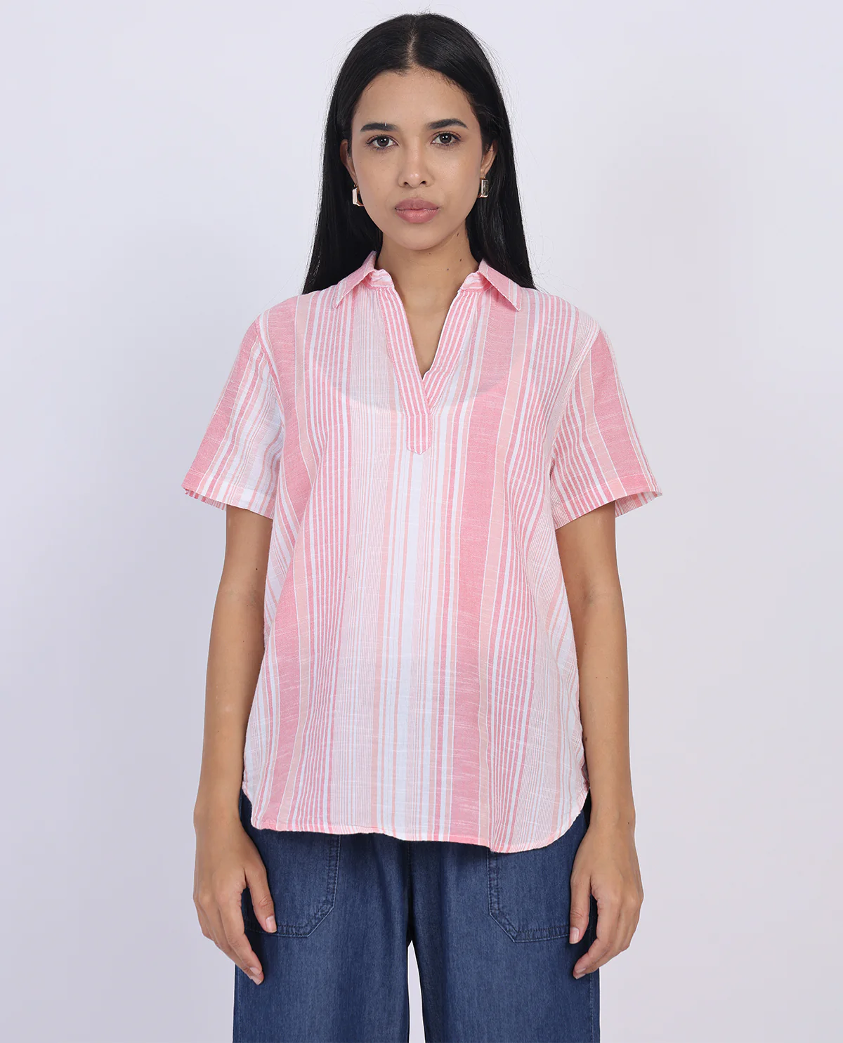 Dash 3/4 Sleeve Linen Top - Image 10