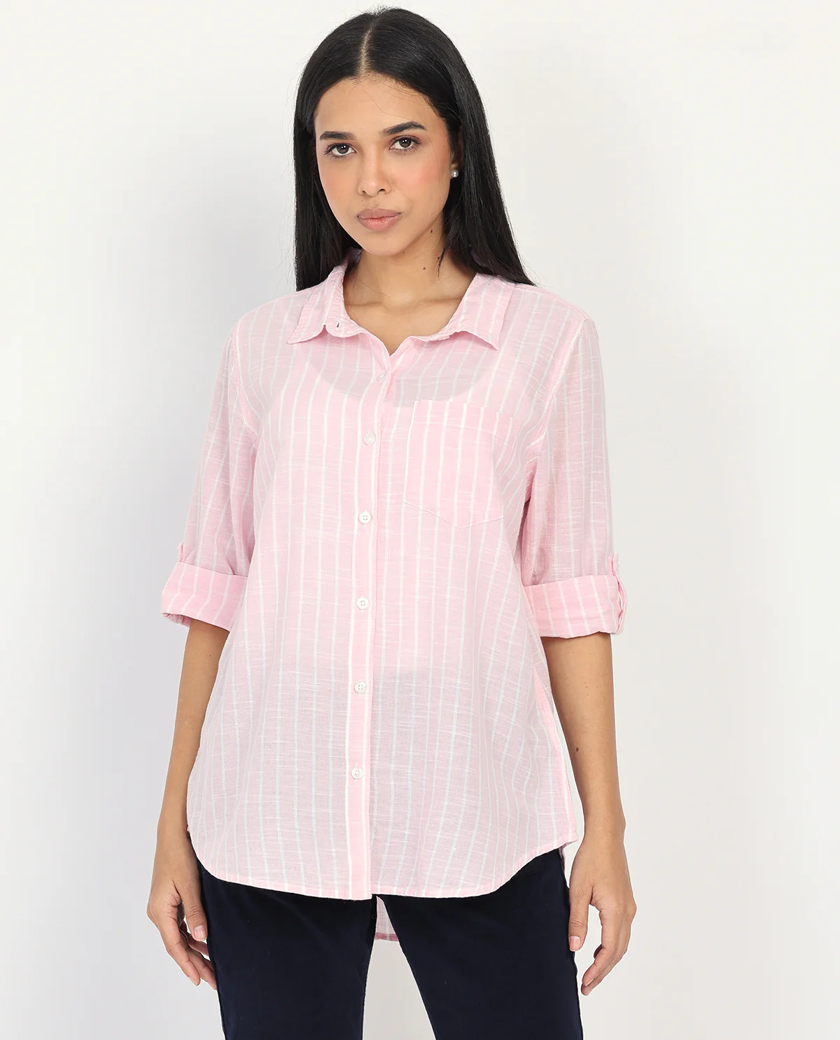 Dash 3/4 Sleeve Linen Top - Image 6