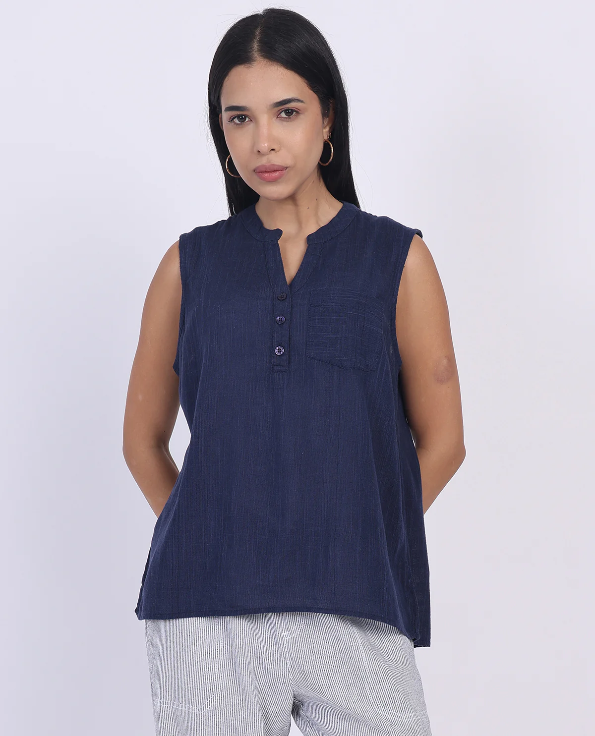 Dash Sleeveless Gauze Top - Image 2