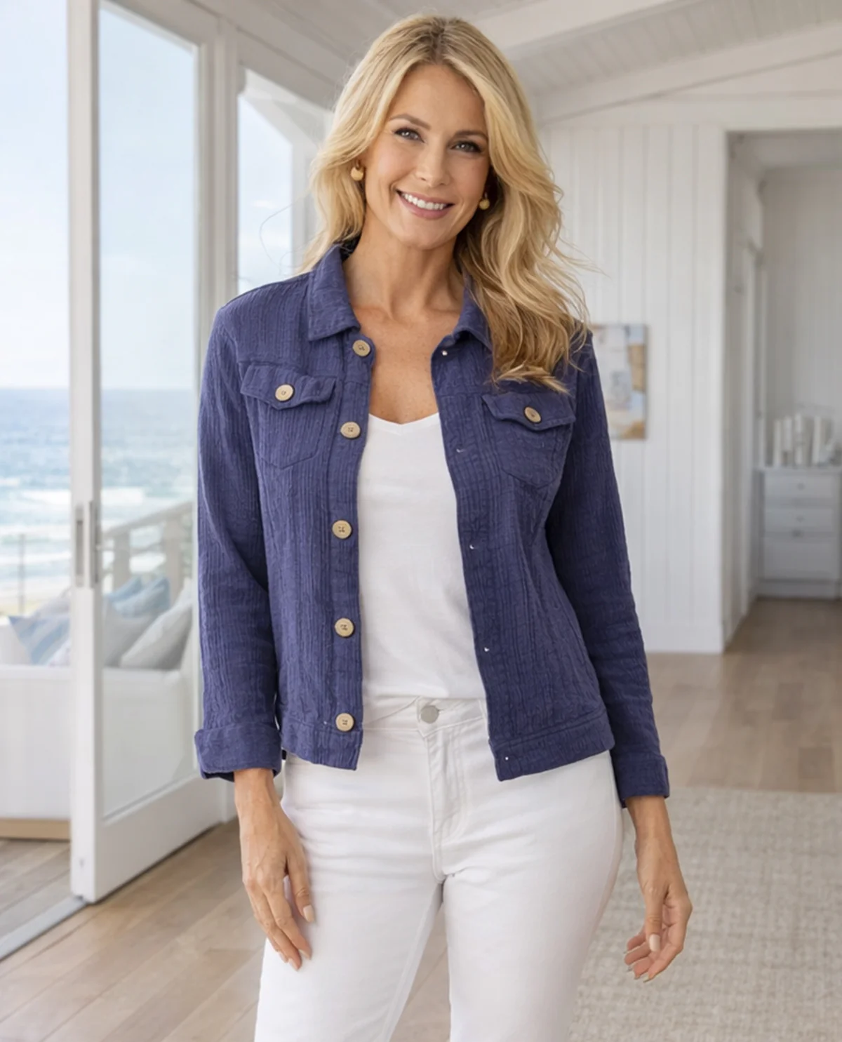 Dash Double Gauze Jean Jacket - Image 2