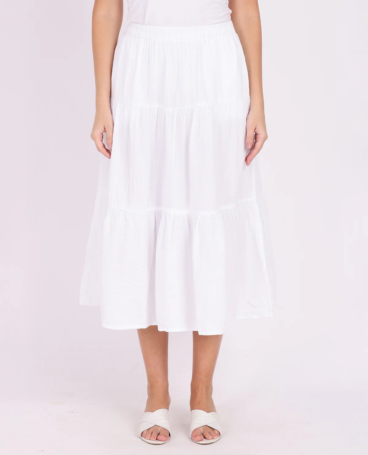 Dash Double Gauze Tiered Skirt - Image 2