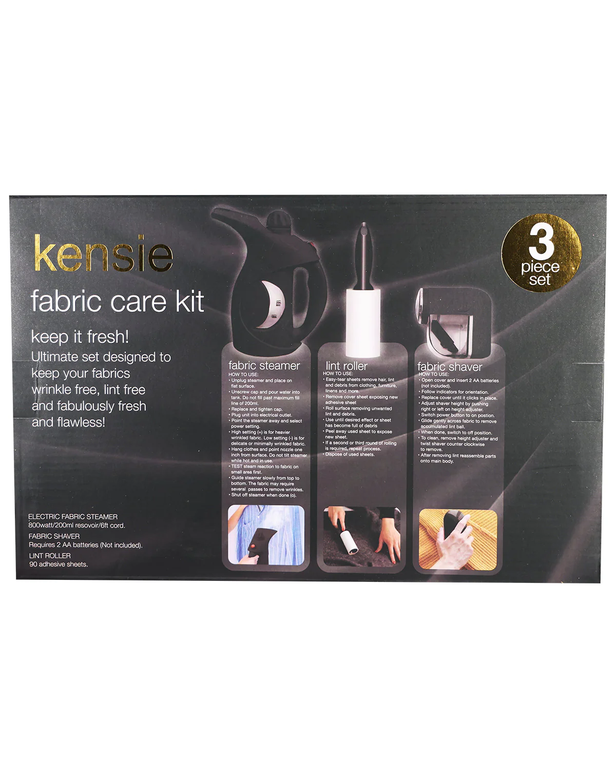 Fabric Care Kit - Black - Image 2