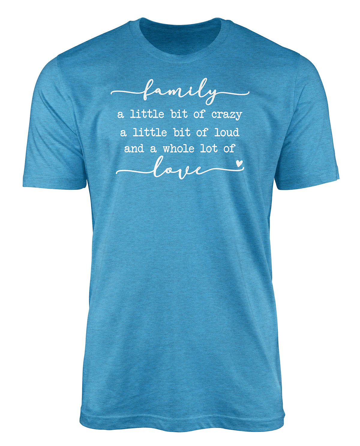 Southern Gal Family Love Short Sleeve Screen Tee Sapphire - Image 2