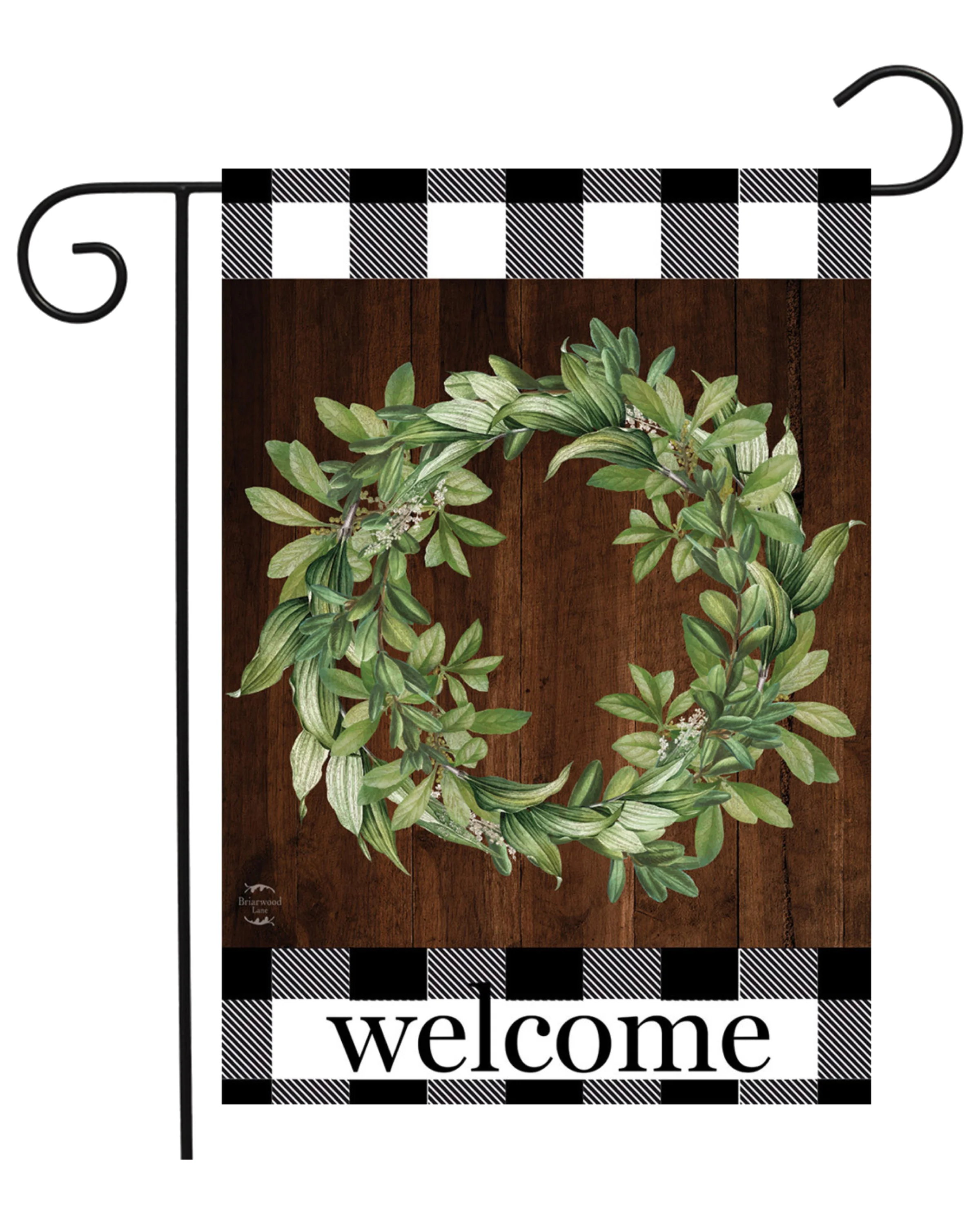 Farmhouse Wreath Garden Flag - Image 2